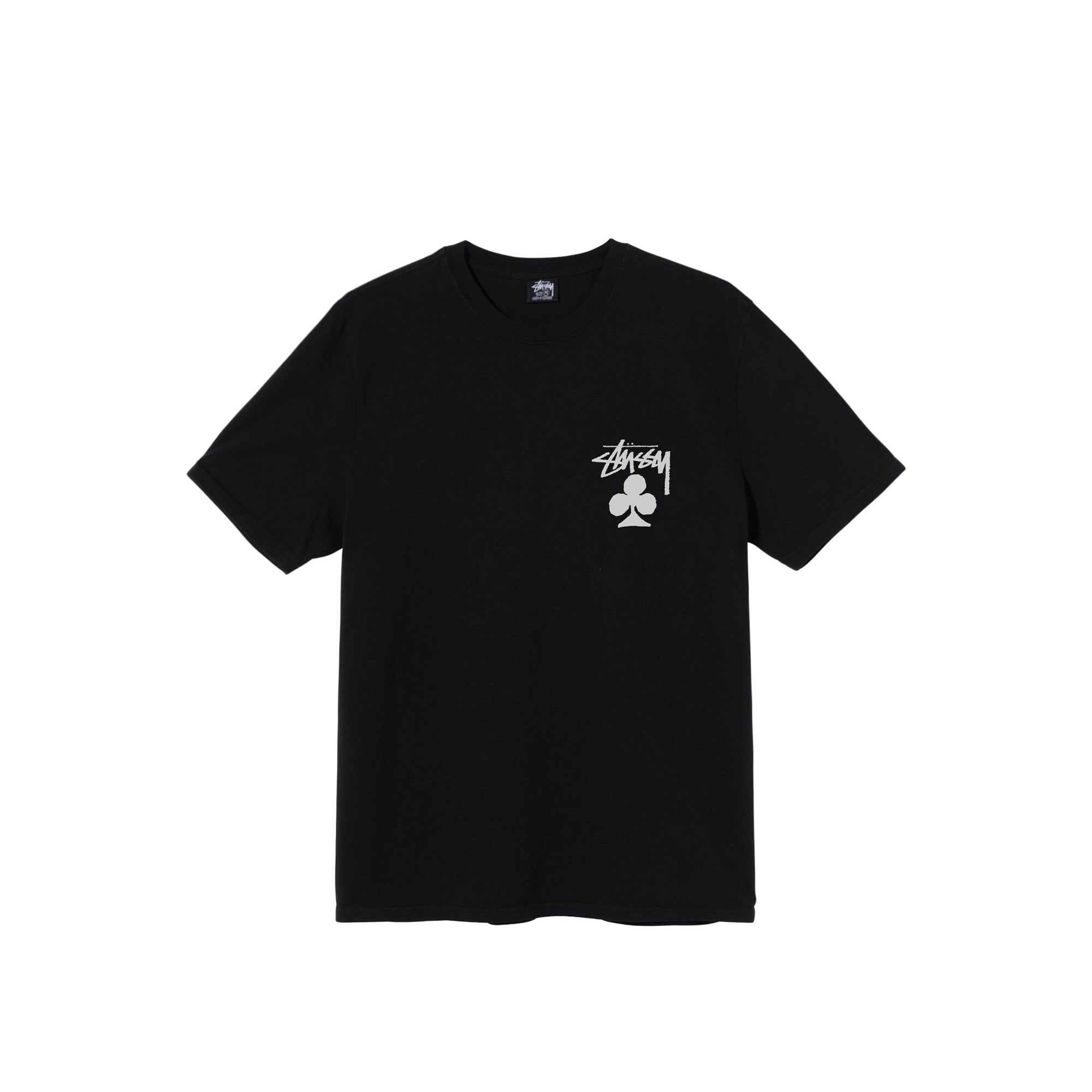 Stussy Mens Club Pig. Dyed Black Tee