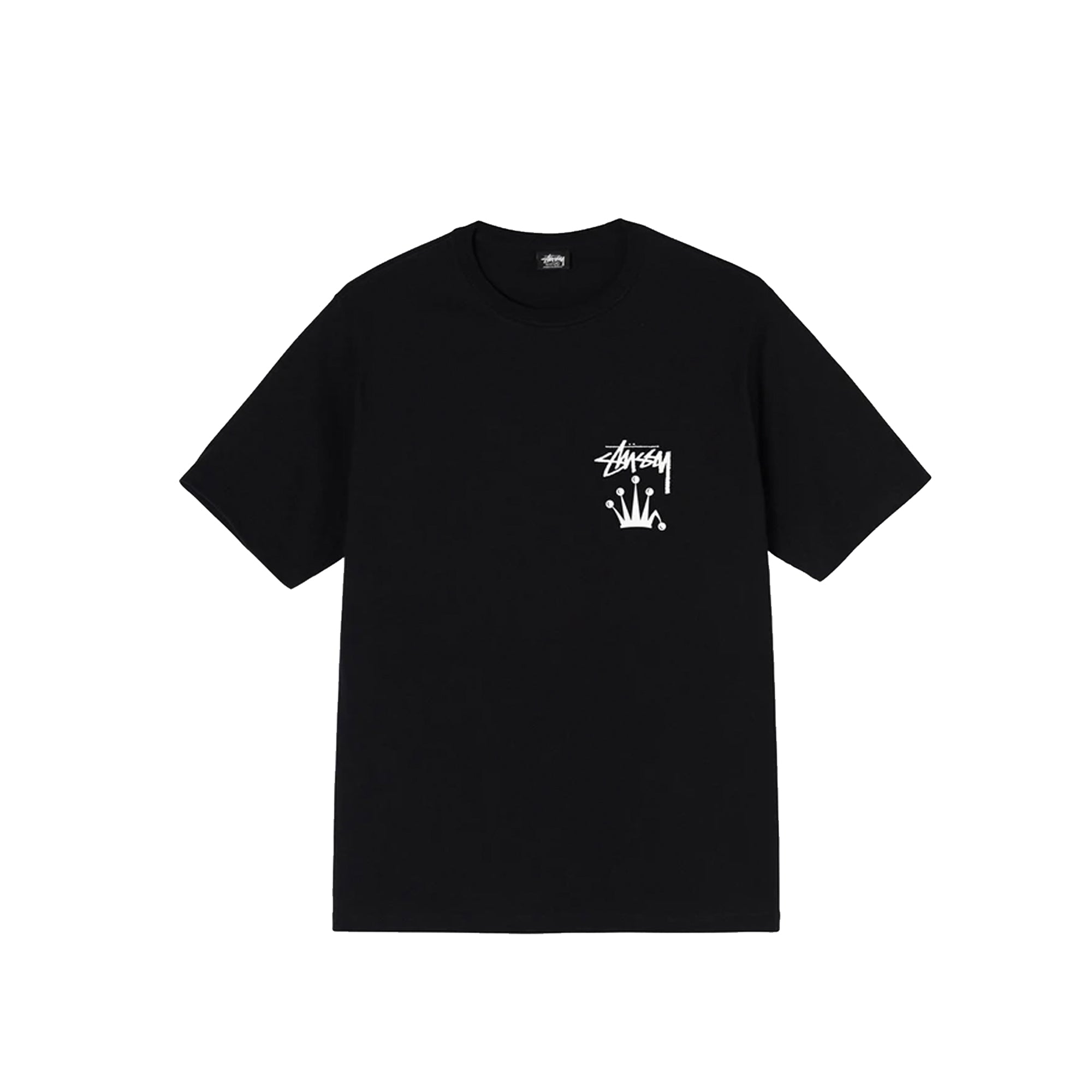 Stussy Mens Stock Crown Tee 'Black'