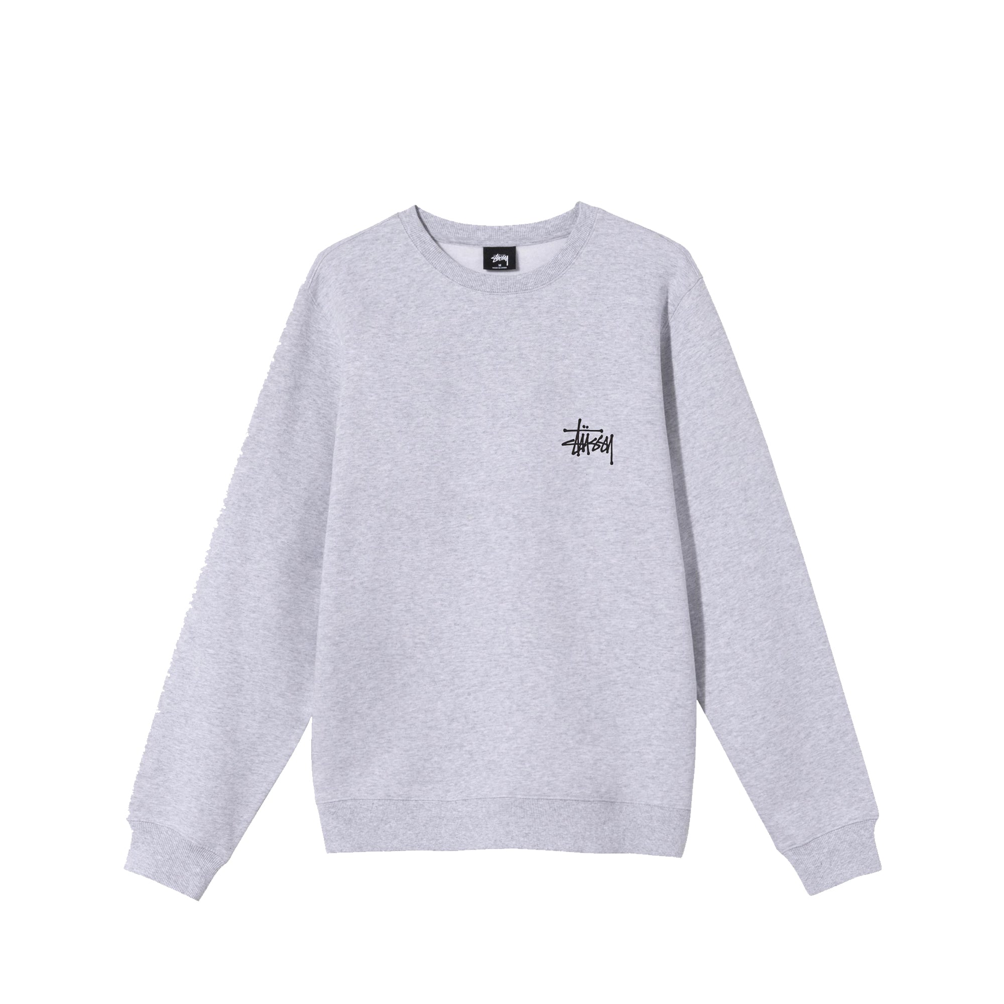 Stussy Men Basic Stussy Ash Heather Crew
