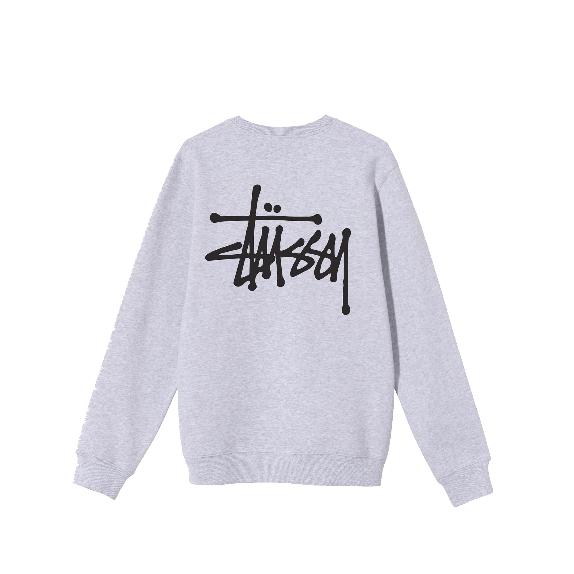Stussy Men Basic Stussy Ash Heather Crew