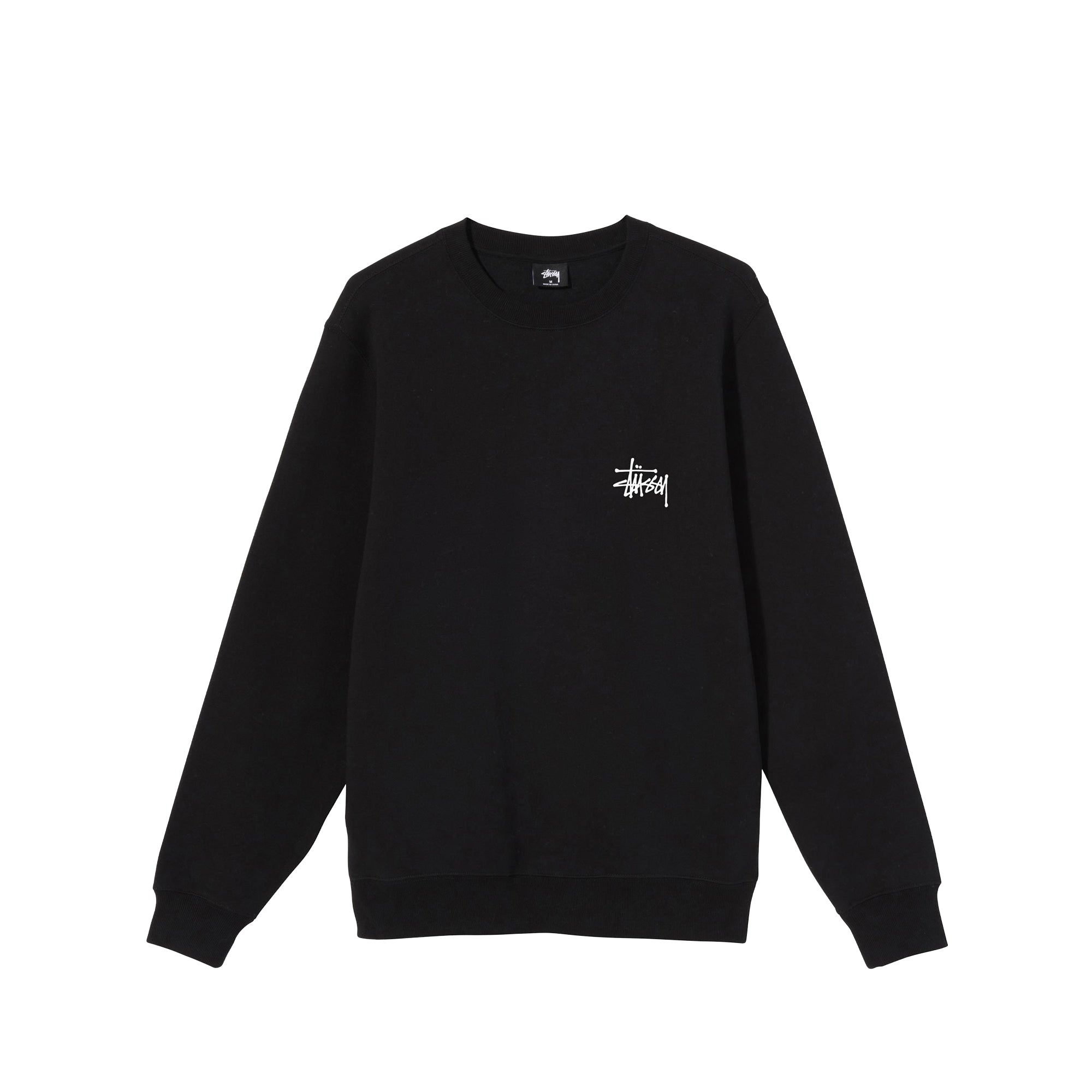 Stussy Men Basic Stussy Black Crew