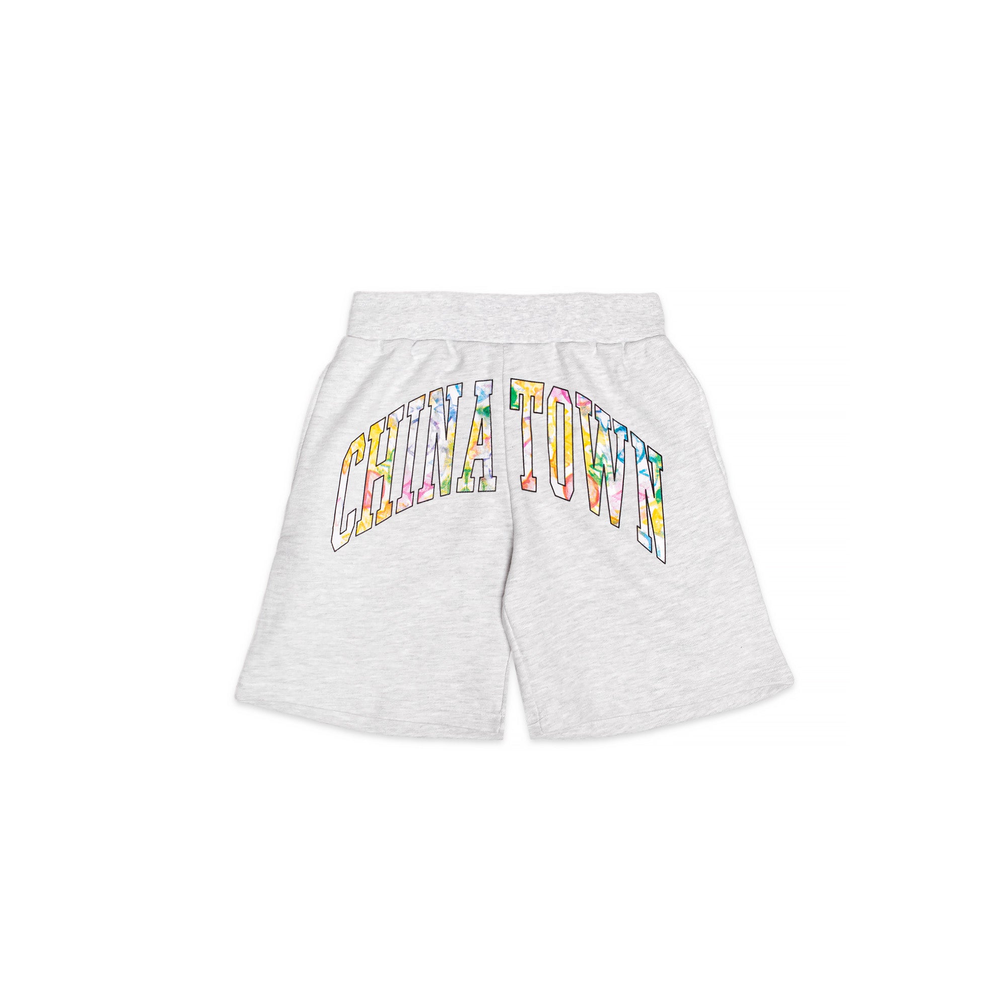 Chinatown Market Mens Watercolor Sweatshorts 'Ash Gray'