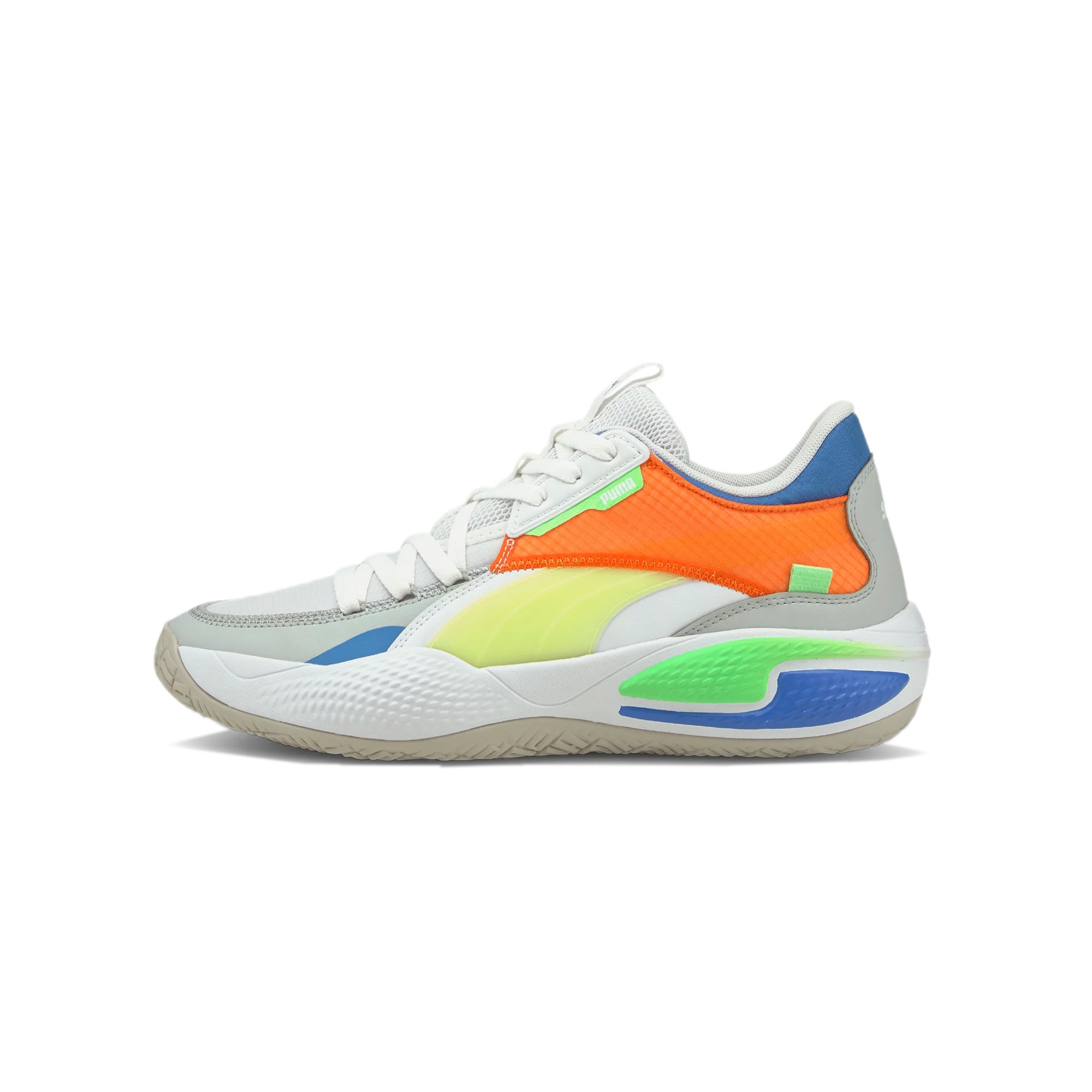 Puma Mens Court Rider Twofold Shoes 'Nimbus Cloud/Elektro Purple'