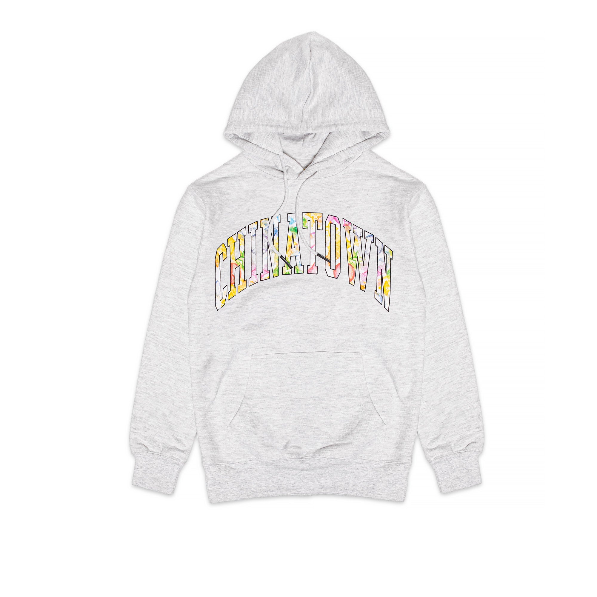 Chinatown Market Mens Watercolor Arc Hoodie 'Ash Gray'