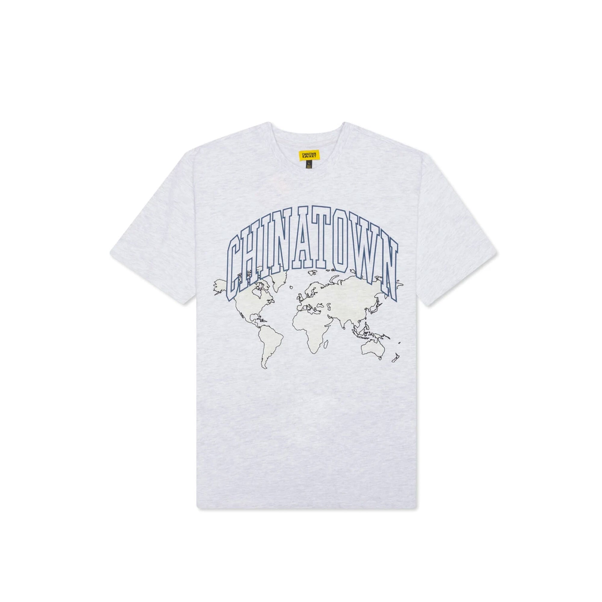 Chinatown Market Mens Globe UV arc Tee 'Ash Gray'