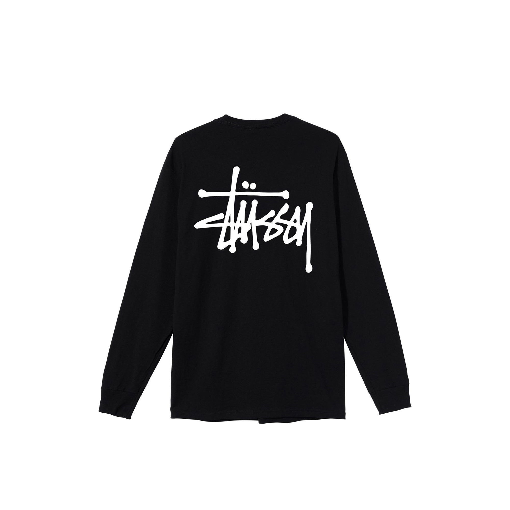 Stussy Mens Basic LS Black Tee