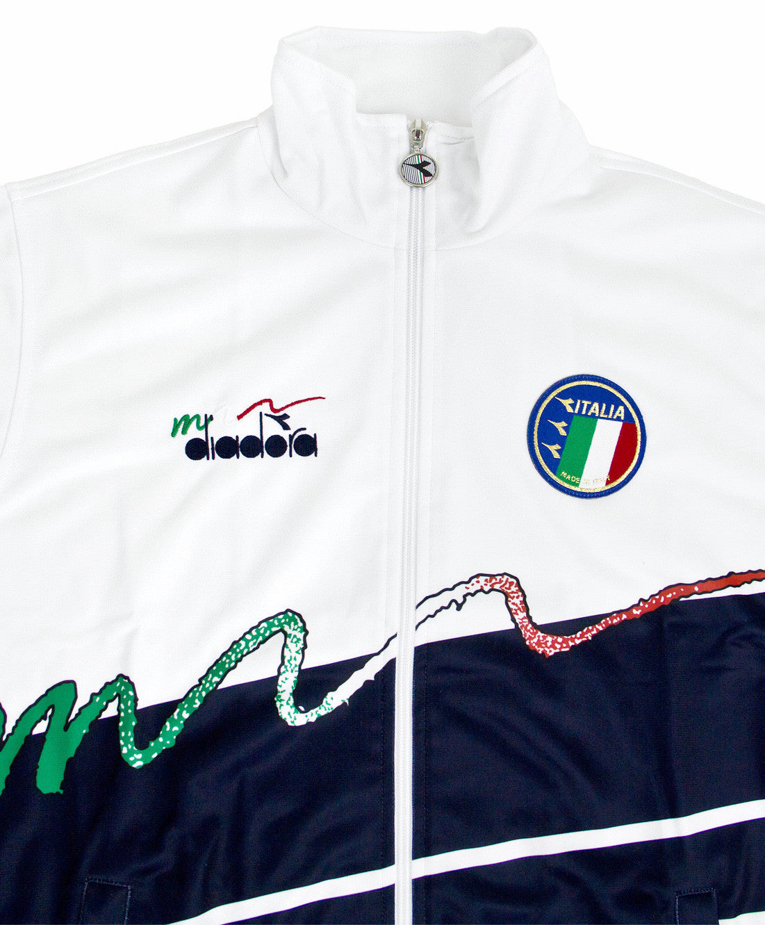 Diadora "90s Arrival" Track Suit (White/Navy)