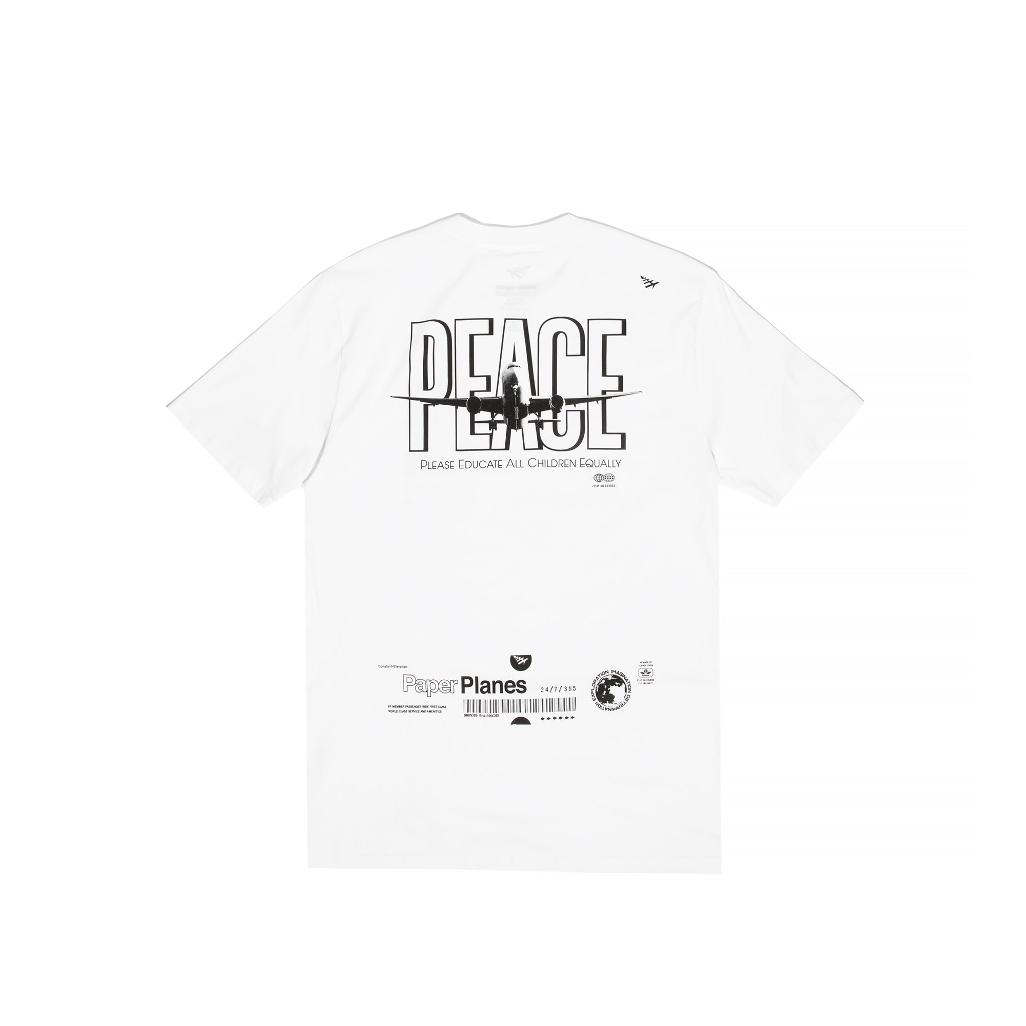 Paper Planes Mens Peace Tee 'White'
