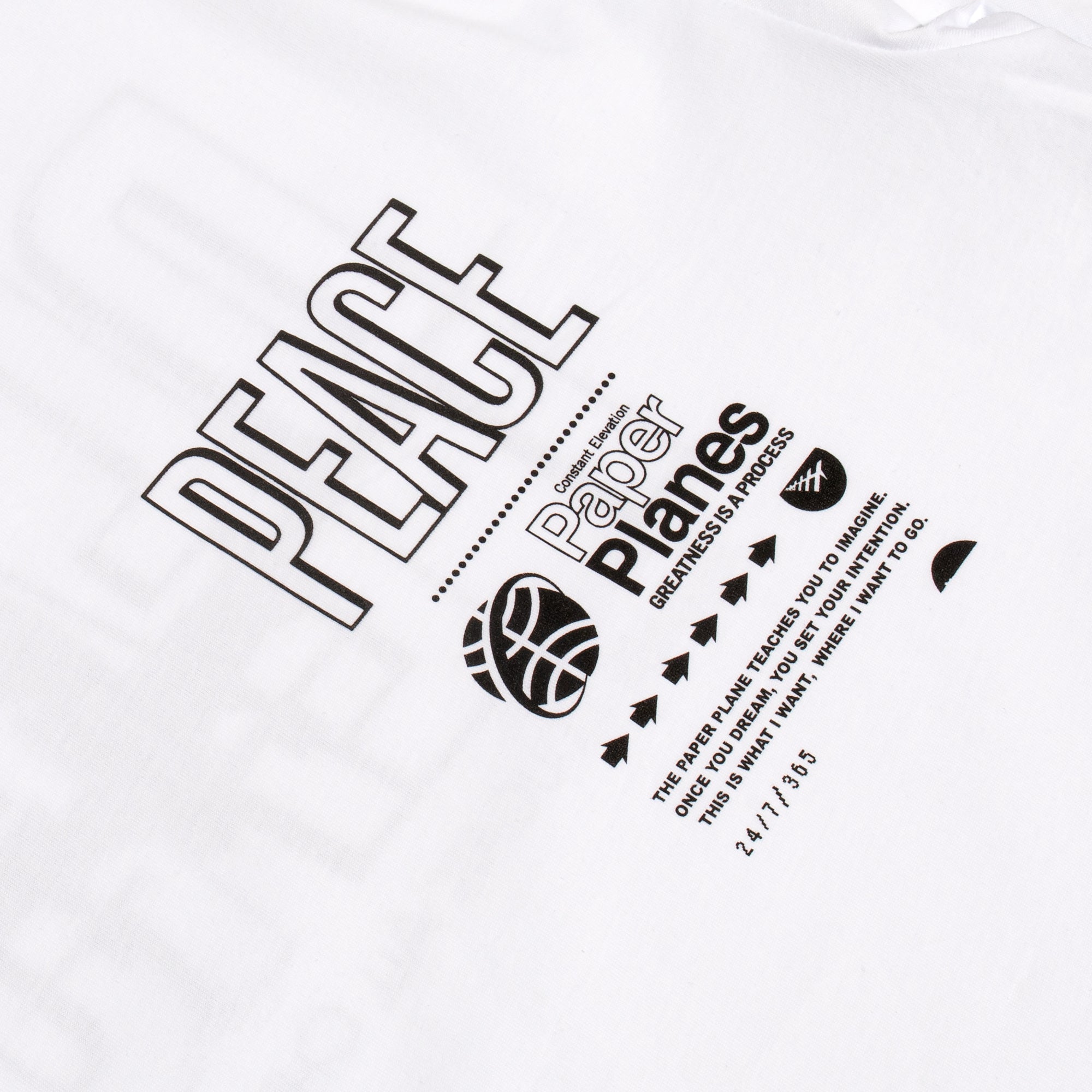 Paper Planes Mens Peace Tee 'White'