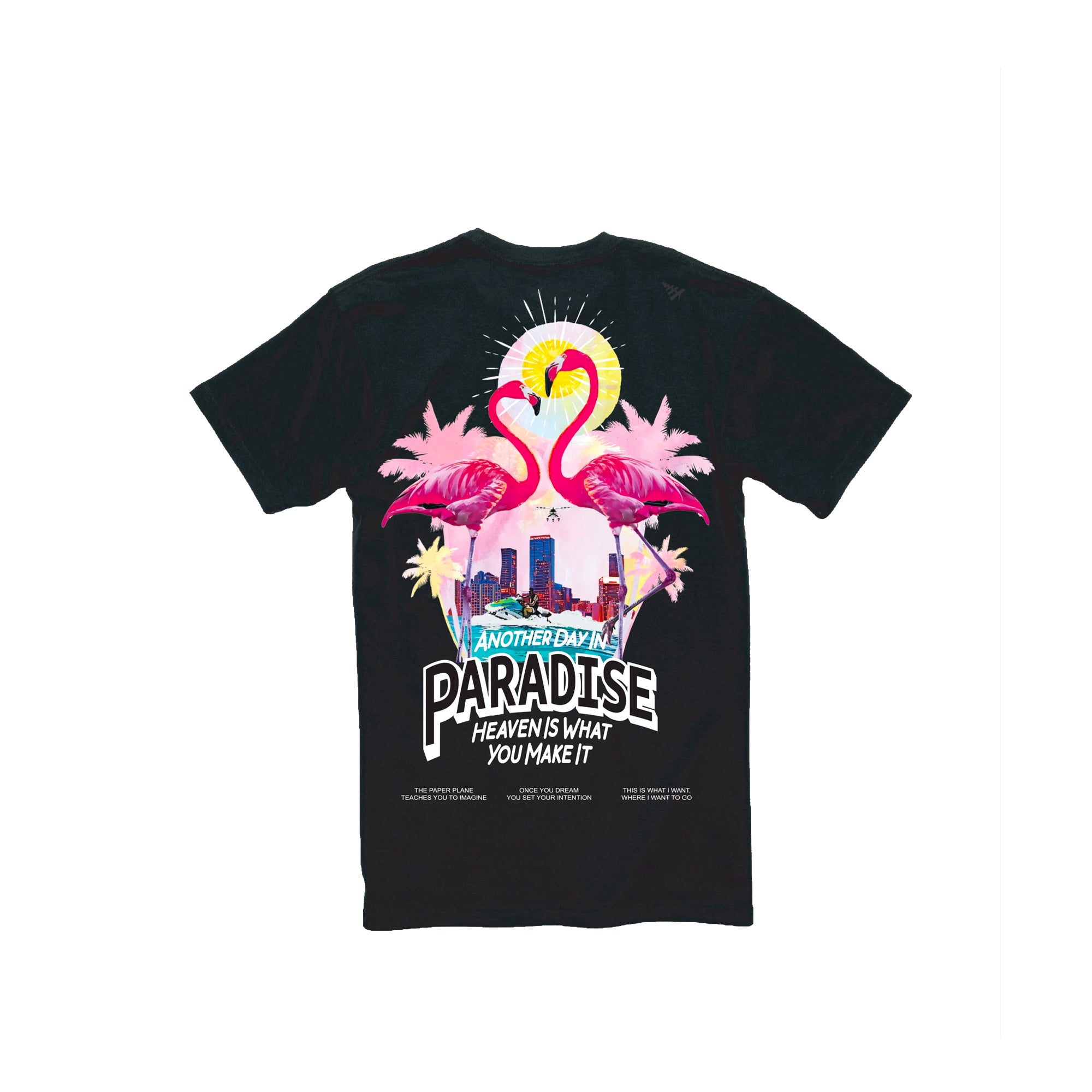 Paper Planes Mens Pastel Paradise Tee 'Black'