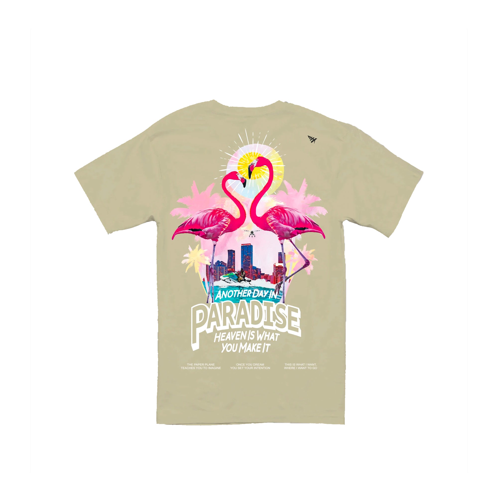 Paper Planes Mens Pastel Paradise Tee 'Foam'