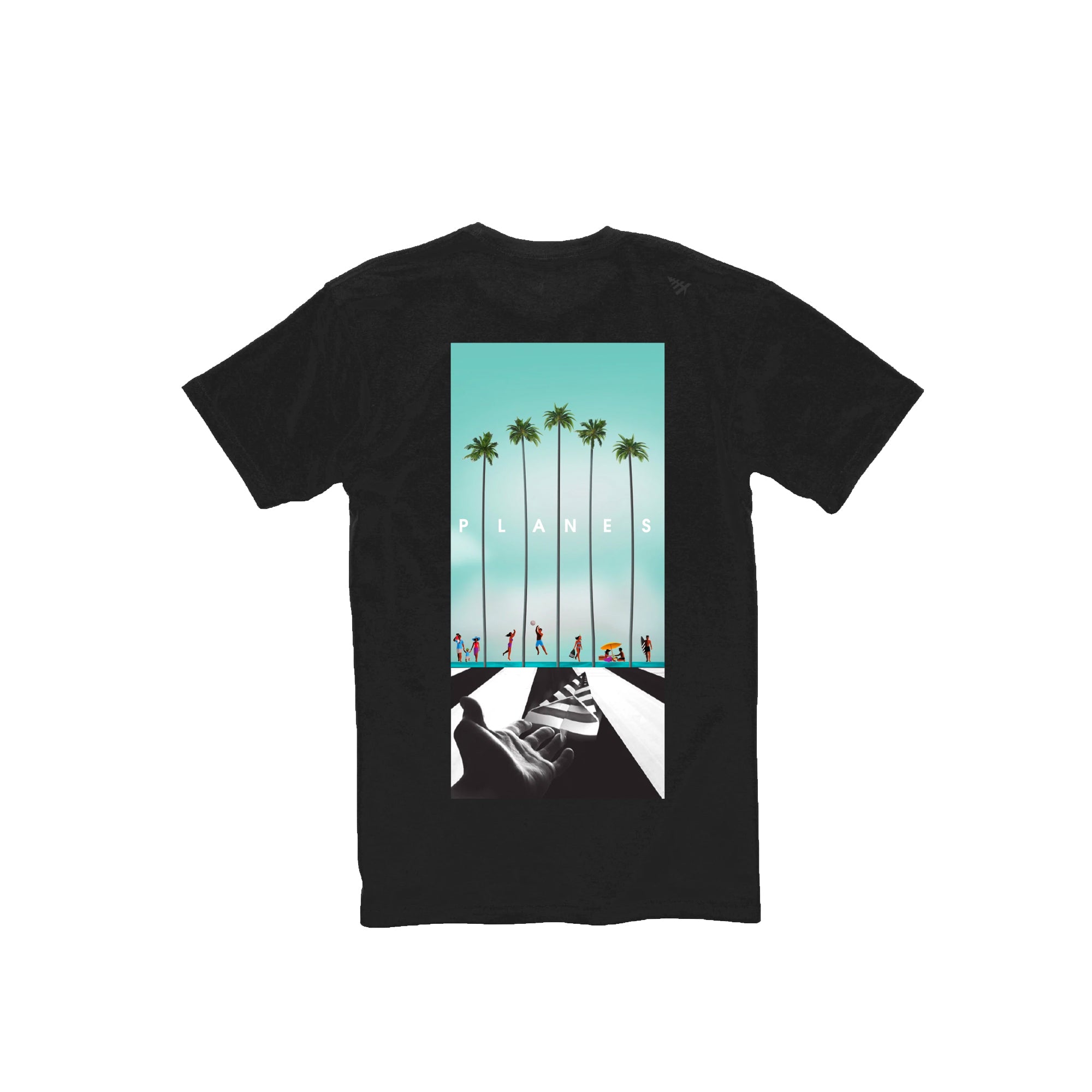 Paper Planes Mens Palm Beach Tee 'Black'