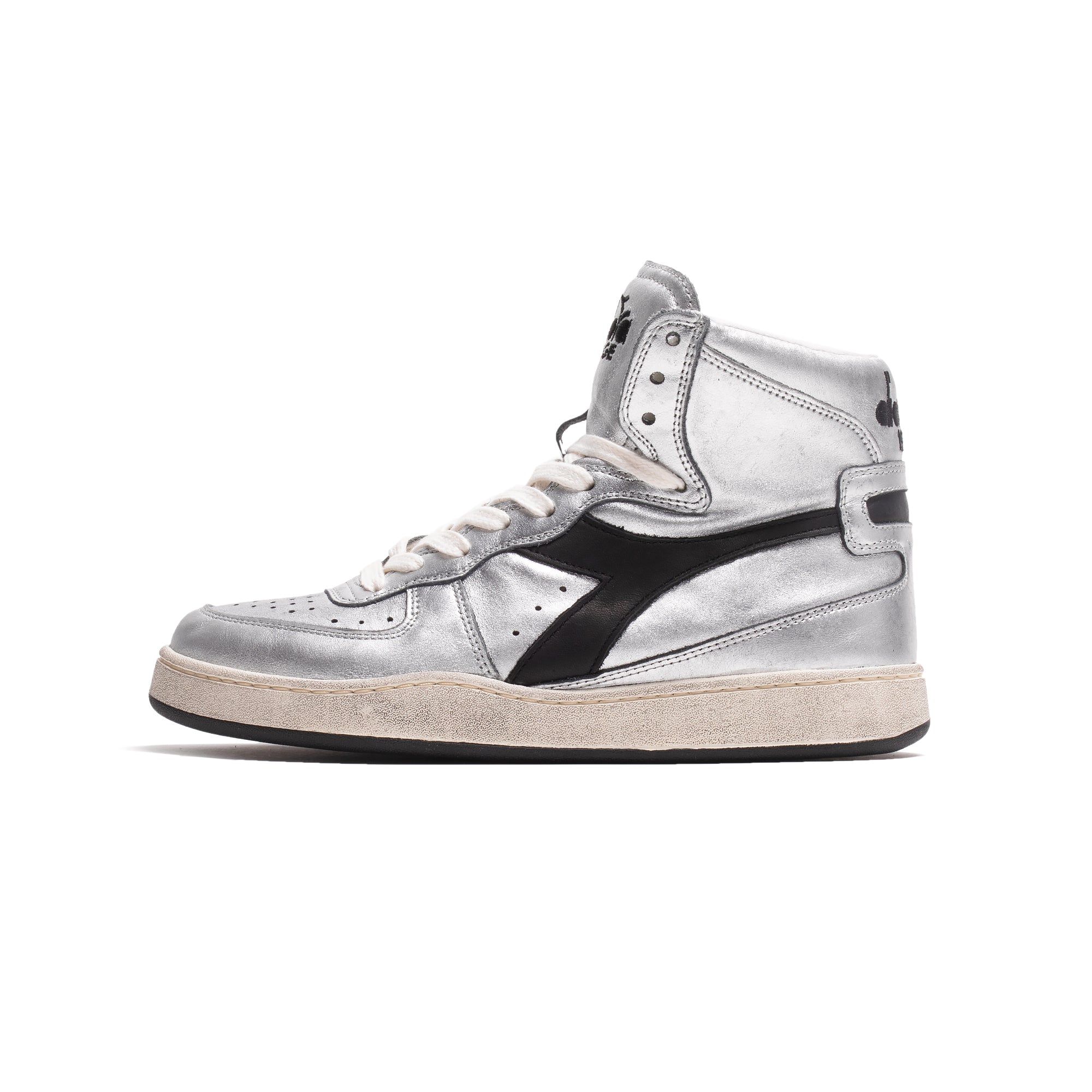 Diadora Women Mi Basket Silver Used Shoe