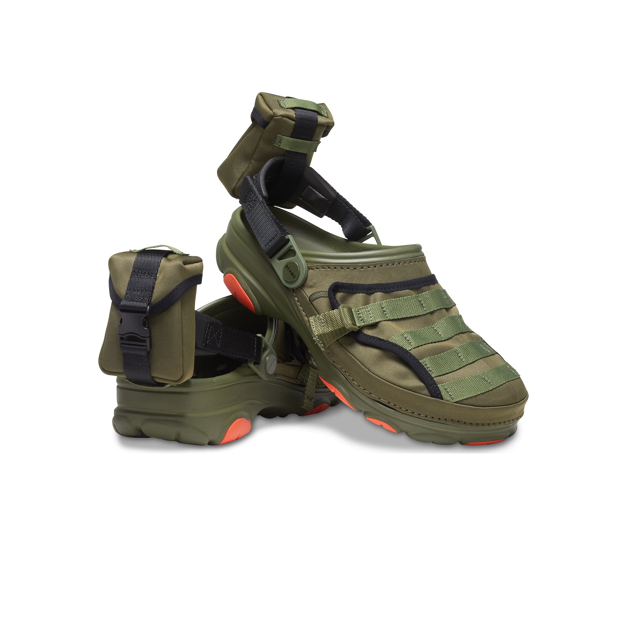 Crocs x Beams Classic All-Terrain Military Clog Shoes 'Olive