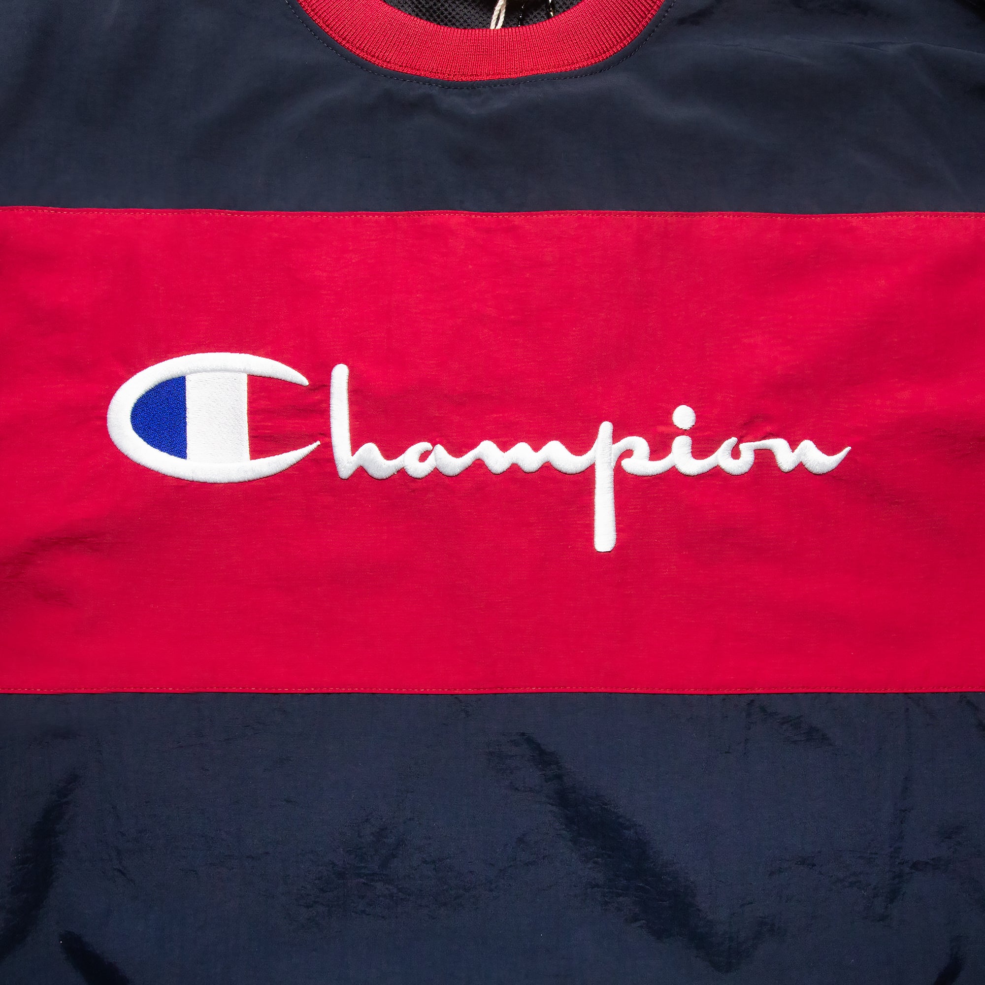 Champion Reverse Weave Color-Block Script Logo Sweatshirt [212388]