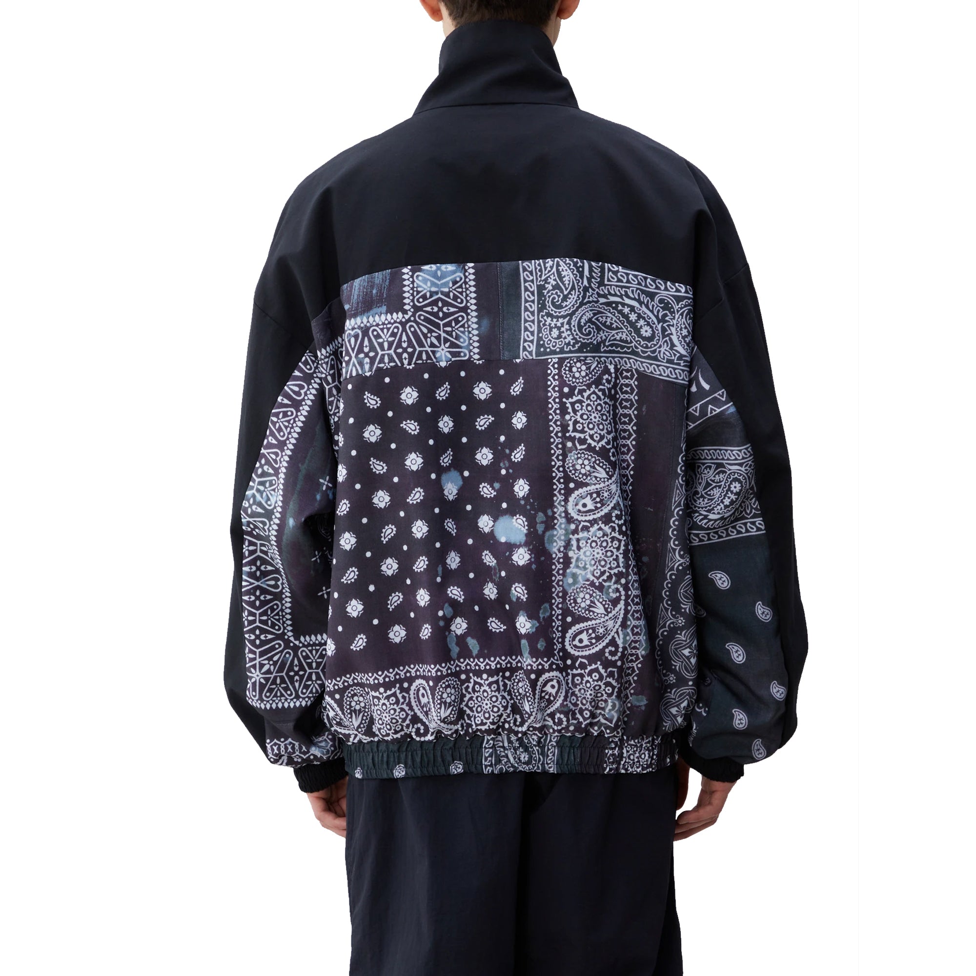 Neighborhood Mens Bandana Chopped Track E-Jacket 'Black'