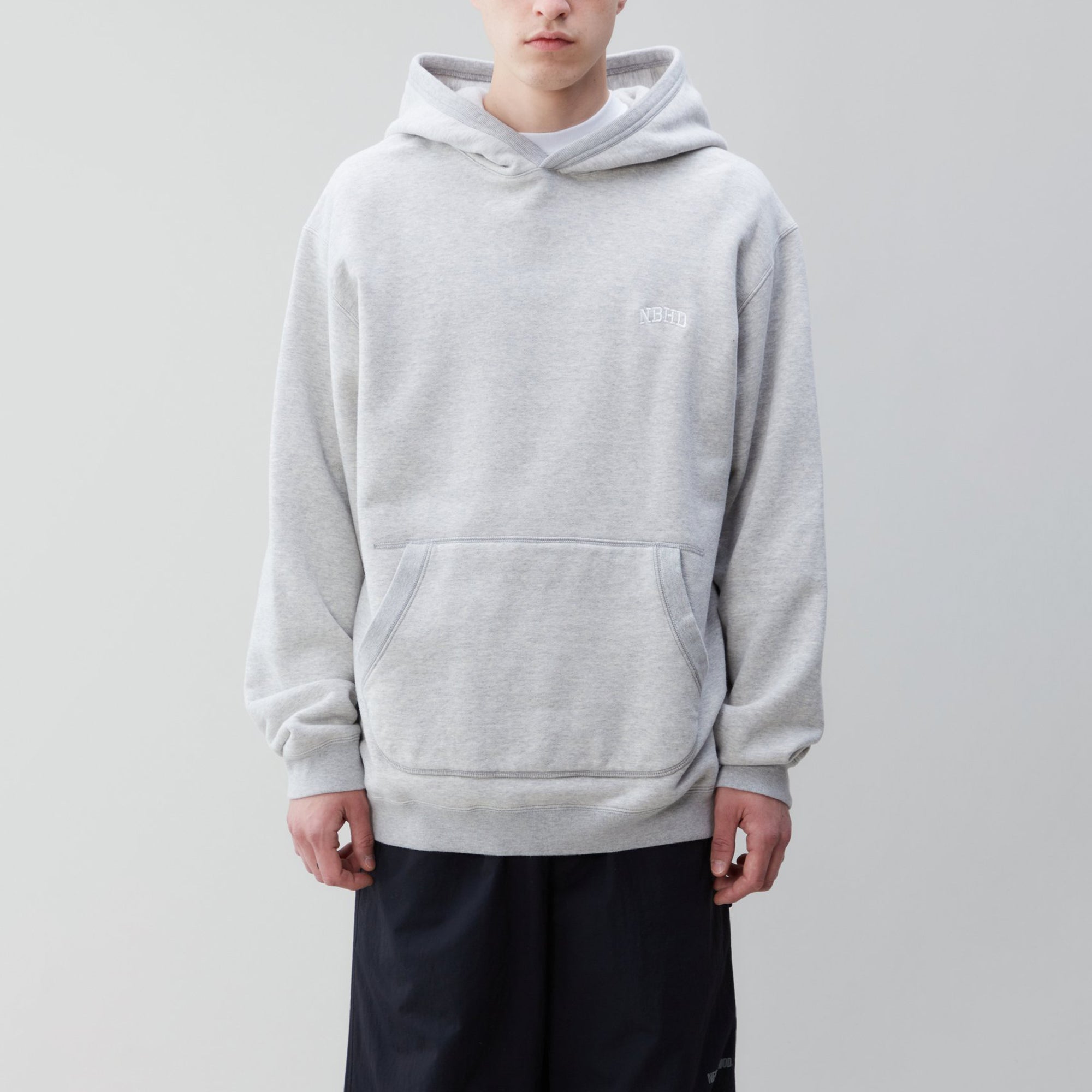 Neighborhood Mens Classic-S/ C-Hooded LS 'Gray'