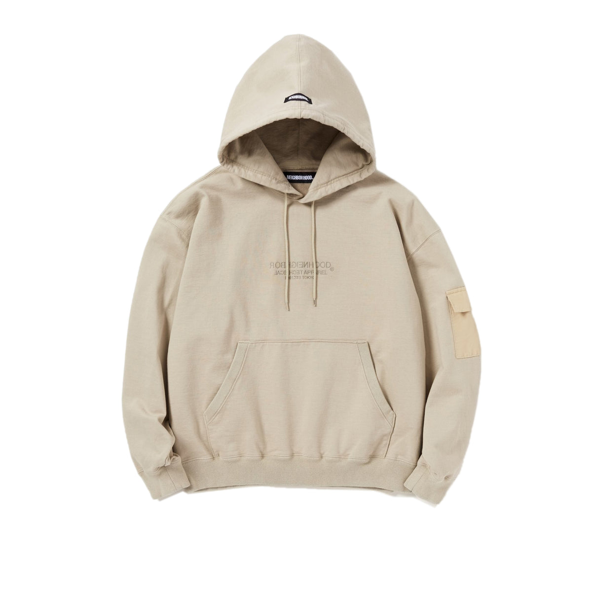 Neighborhood Mens Solid / C-Hooded. LS Hoodie 'Beige'