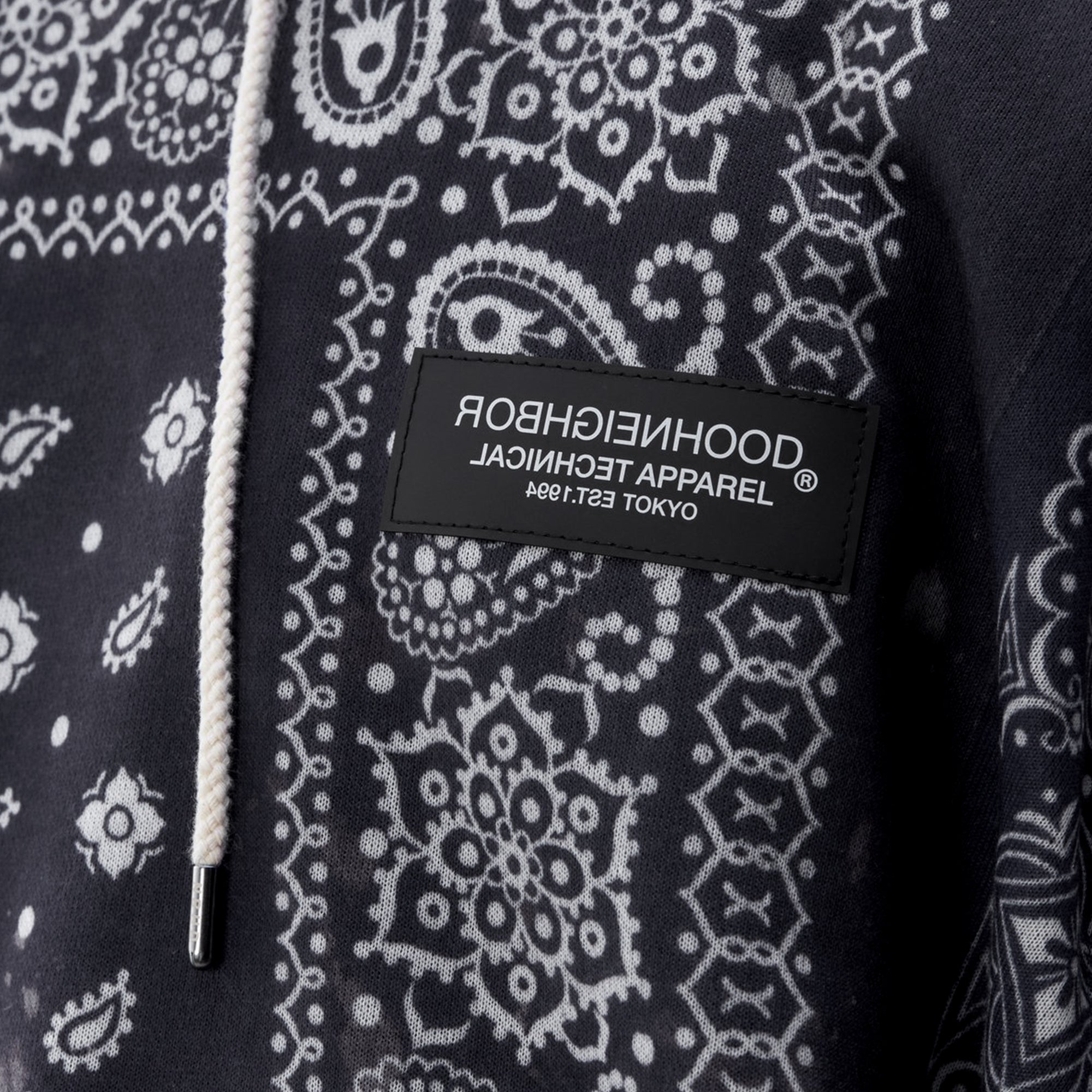 Neighborhood Mens Bandana Chopped / EC-Hooded LS 'Black'