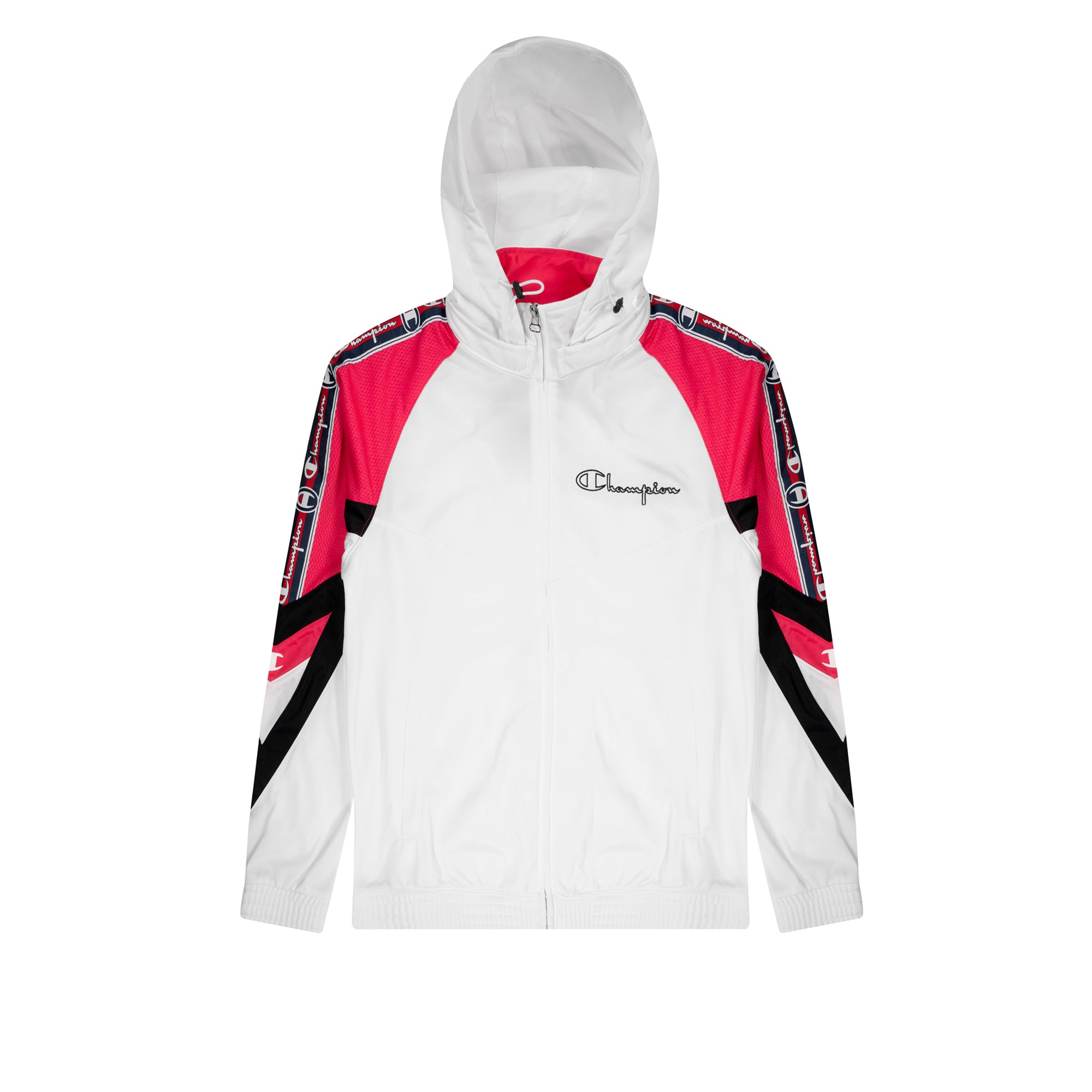 Champion Mens Reverse Weave Archive Jacquard Logo Tape Track Jacket