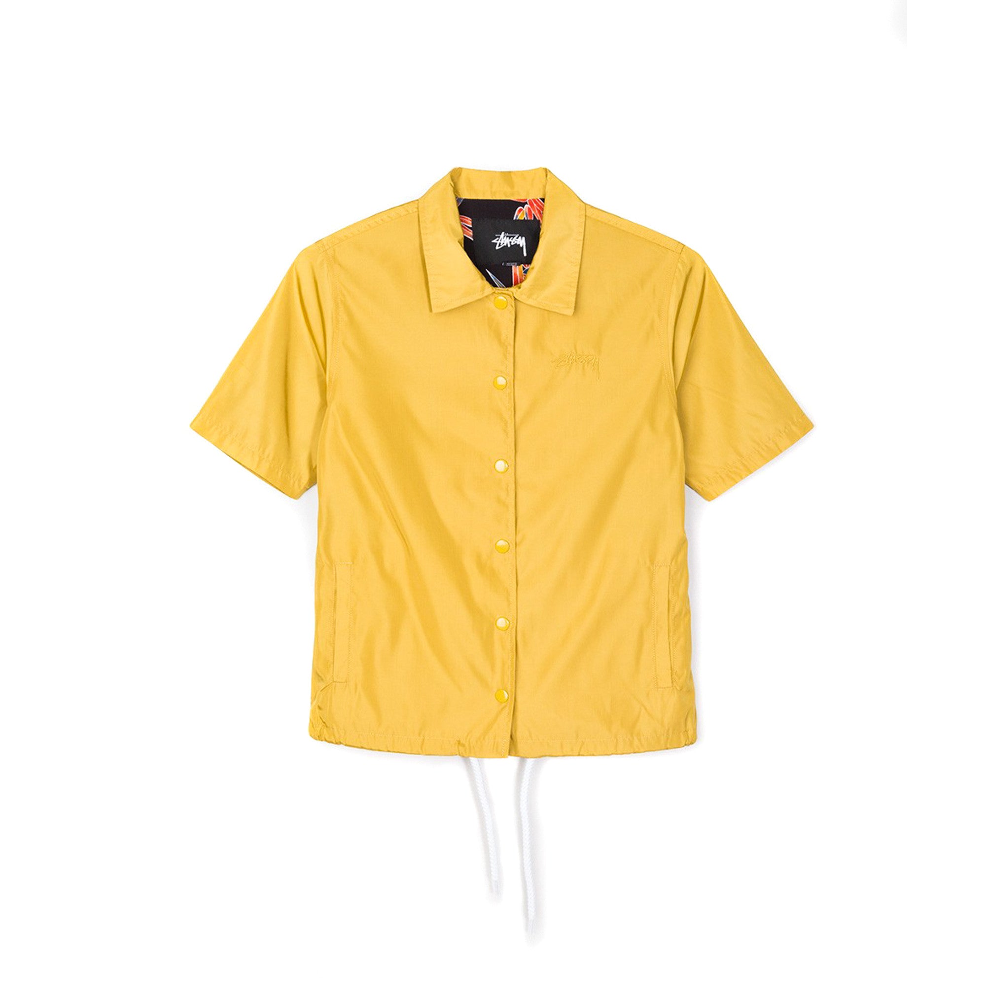 Stussy Women's Nelson Coach Jacket- Gold