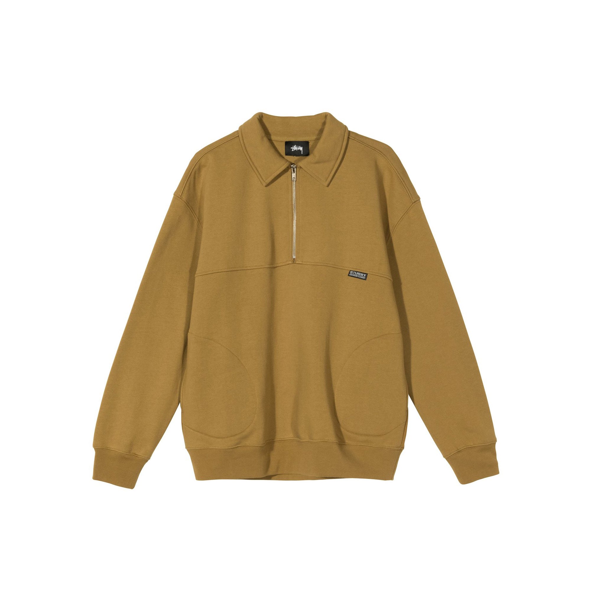 Stussy Womens Back Panels Half Zip Sweatshirt