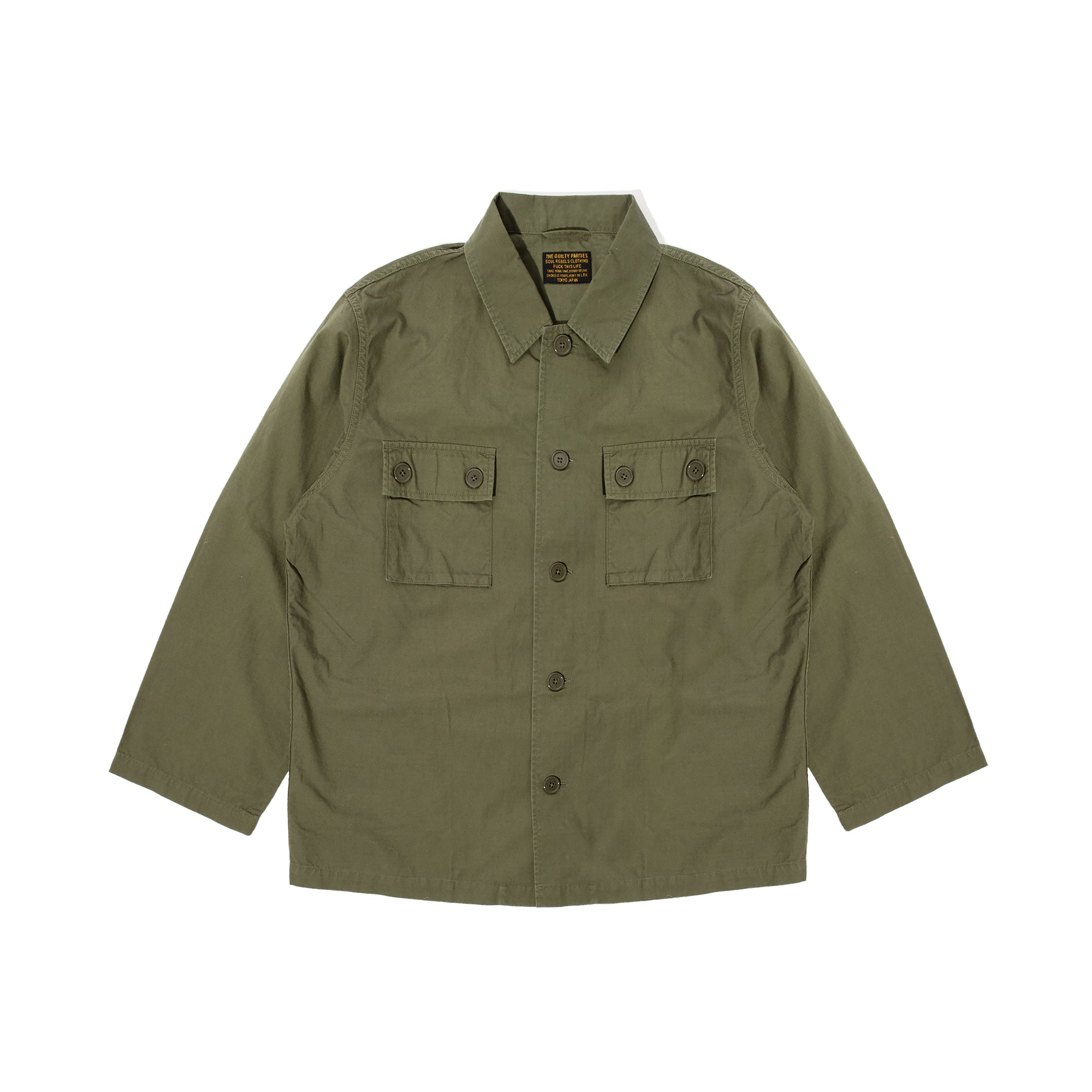 Wacko Maria Mens Army Shirt Type 2 'Khaki'