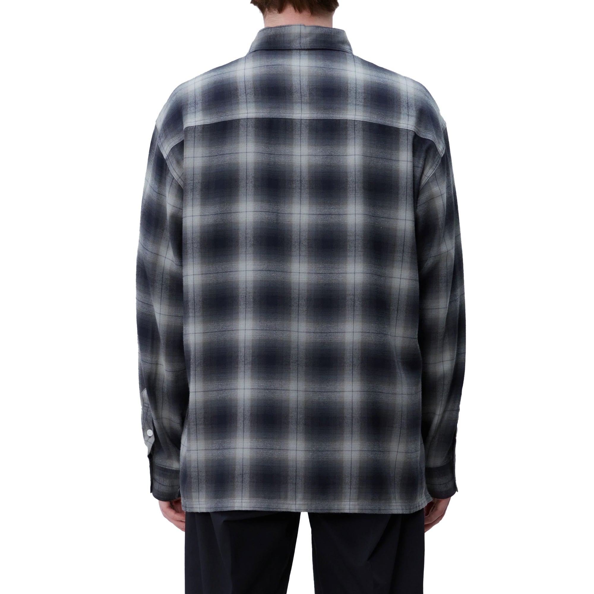 Neighborhood Mens CR Check LS Shirt Black