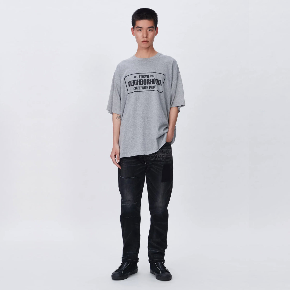 Neighborhood Mens Savage Denim Skinny Jeans