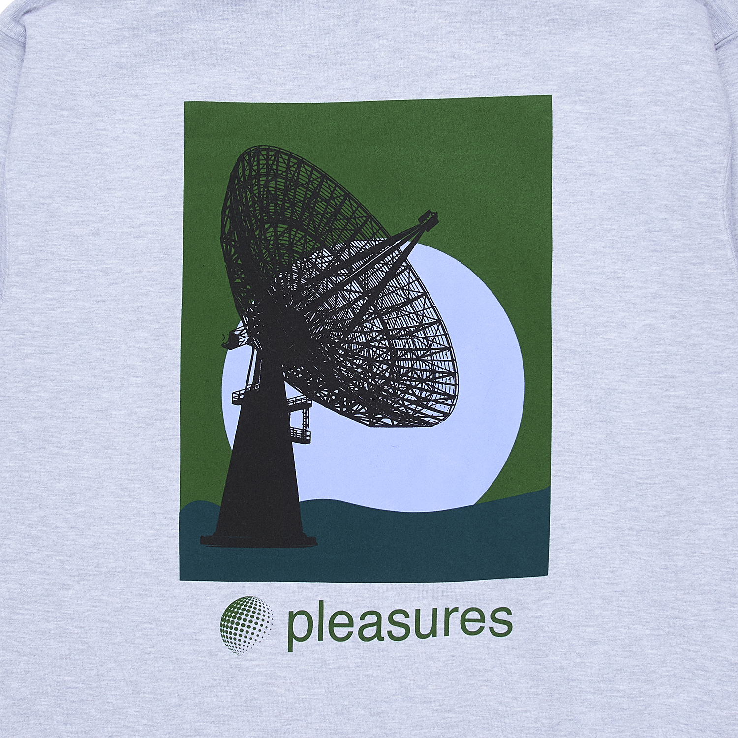 Pleasures Mens Communication Hoodie 'Heather Grey'