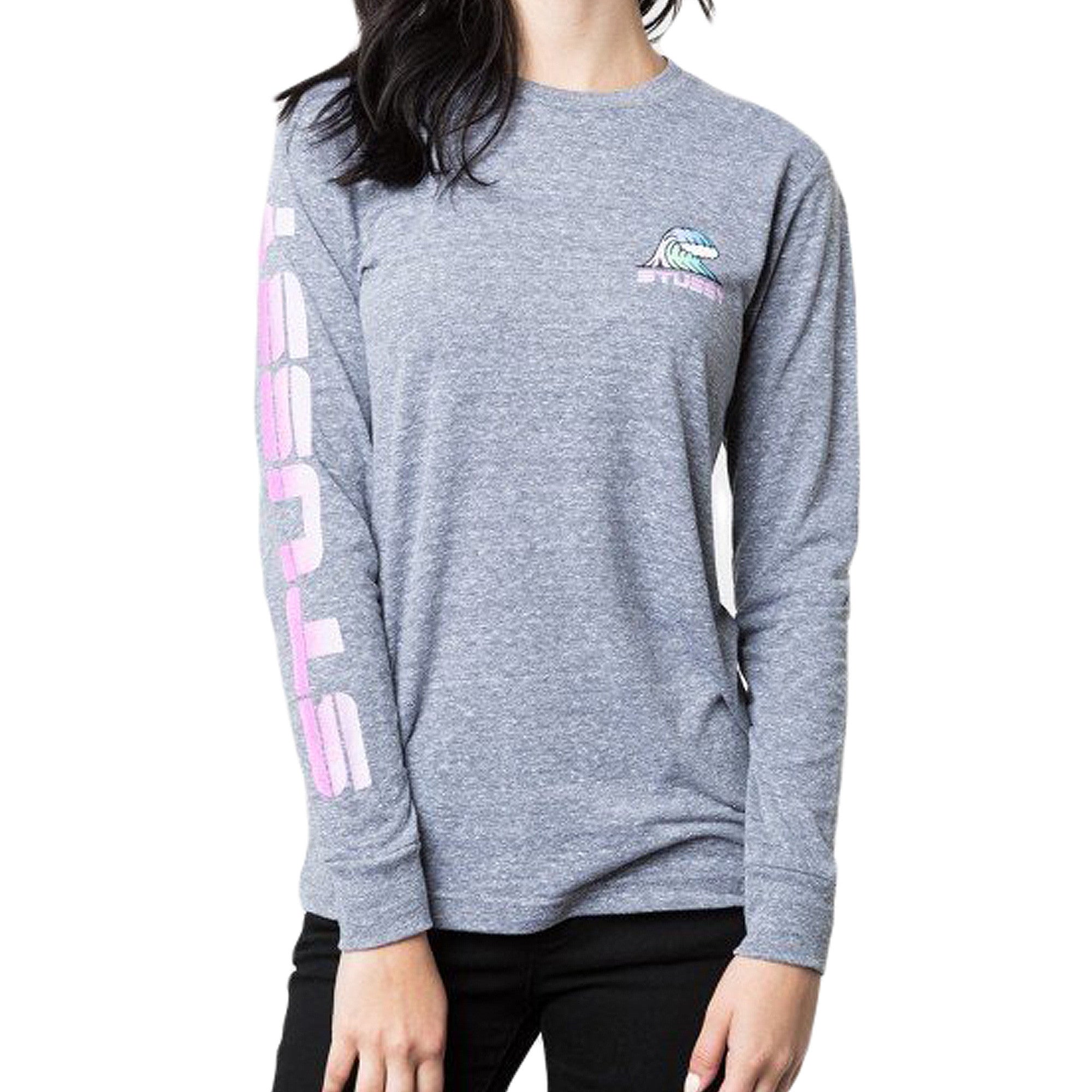 Stussy Women's Waver Classic L/S - Grey