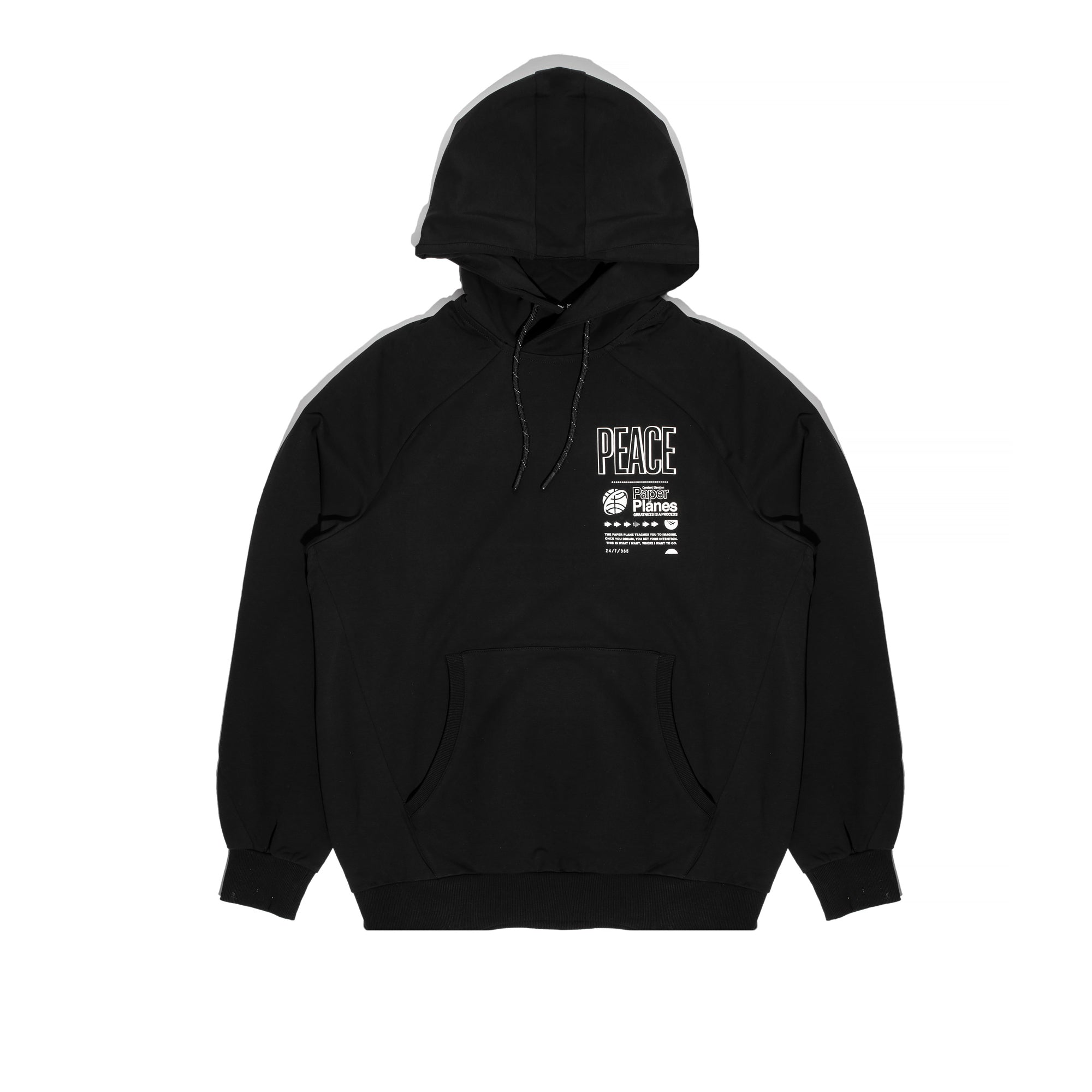 Paper Planes Mens World Peace Hoodie 'Black'