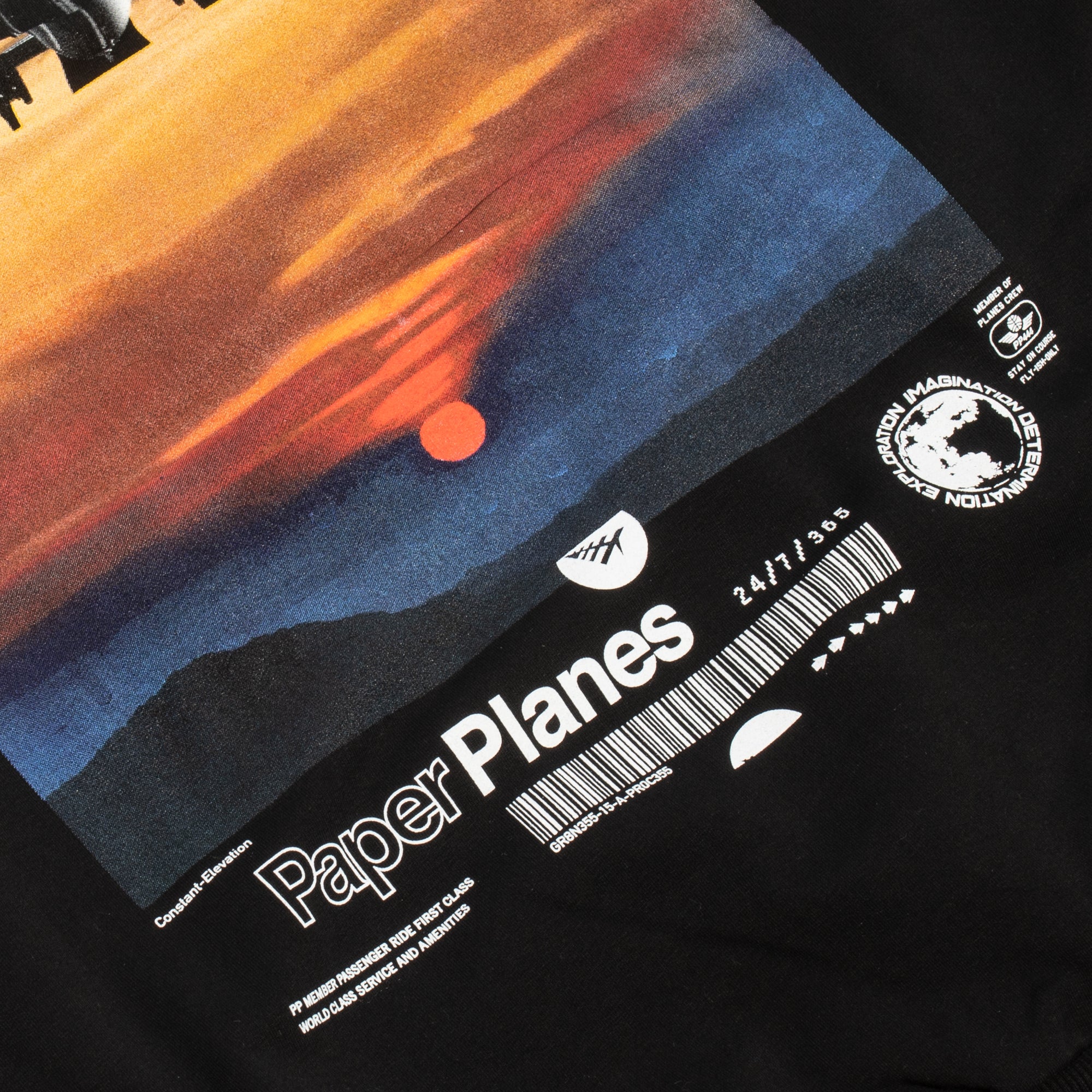 Paper Planes Mens World Peace Hoodie 'Black'