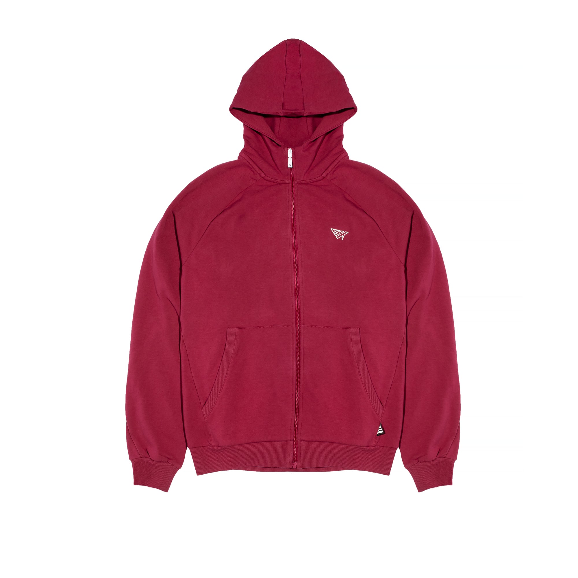 Paper Planes Mens Volume 2 Fleece Zip Hoodie 'Carmine'