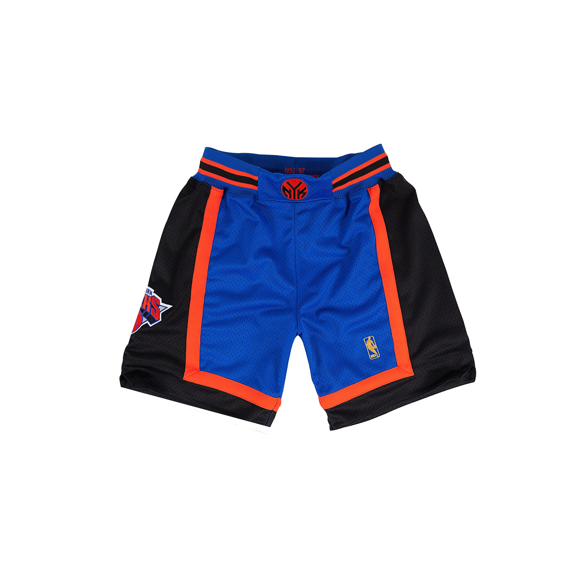 Mitchell & Ness Men's New York Knicks Authentic Basketball Shorts- Blue