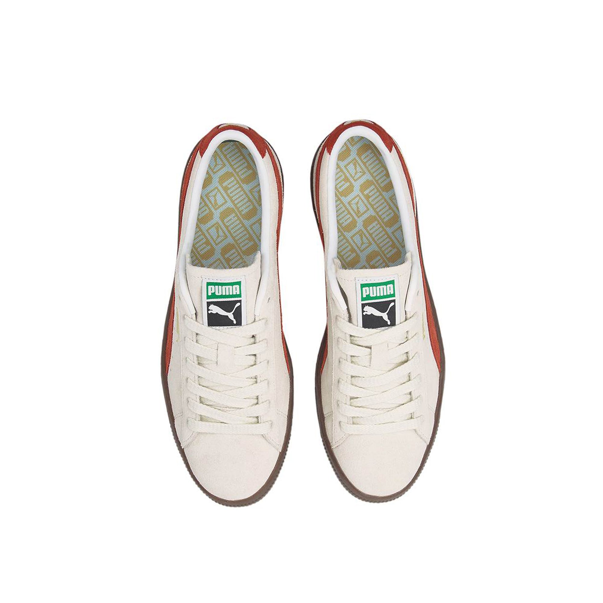 Puma Mens Suede VTG Shoes 'Pristine-Chili'