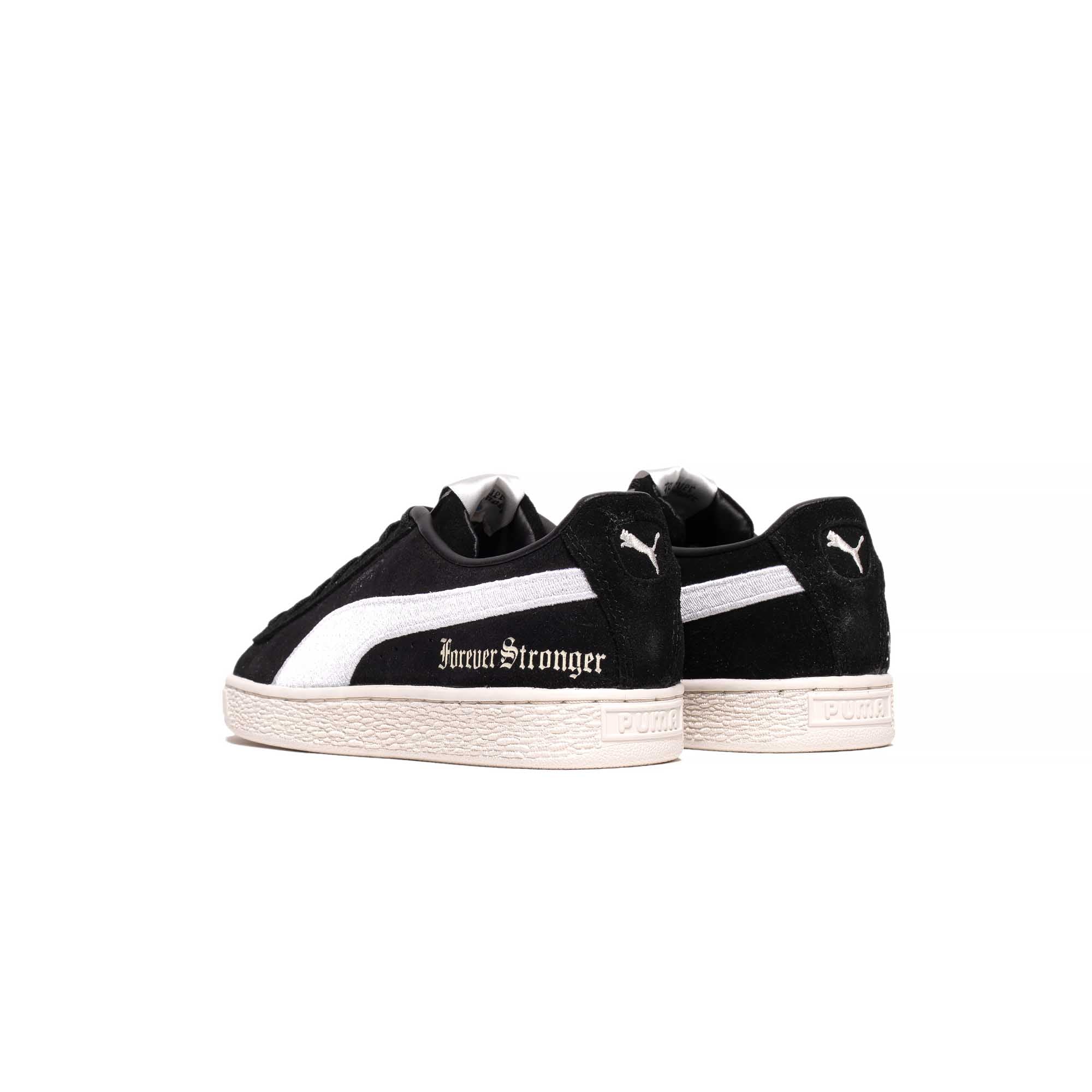 Puma Womens Suede Forever Stronger Shoes 'Puma Black/Whisper White'