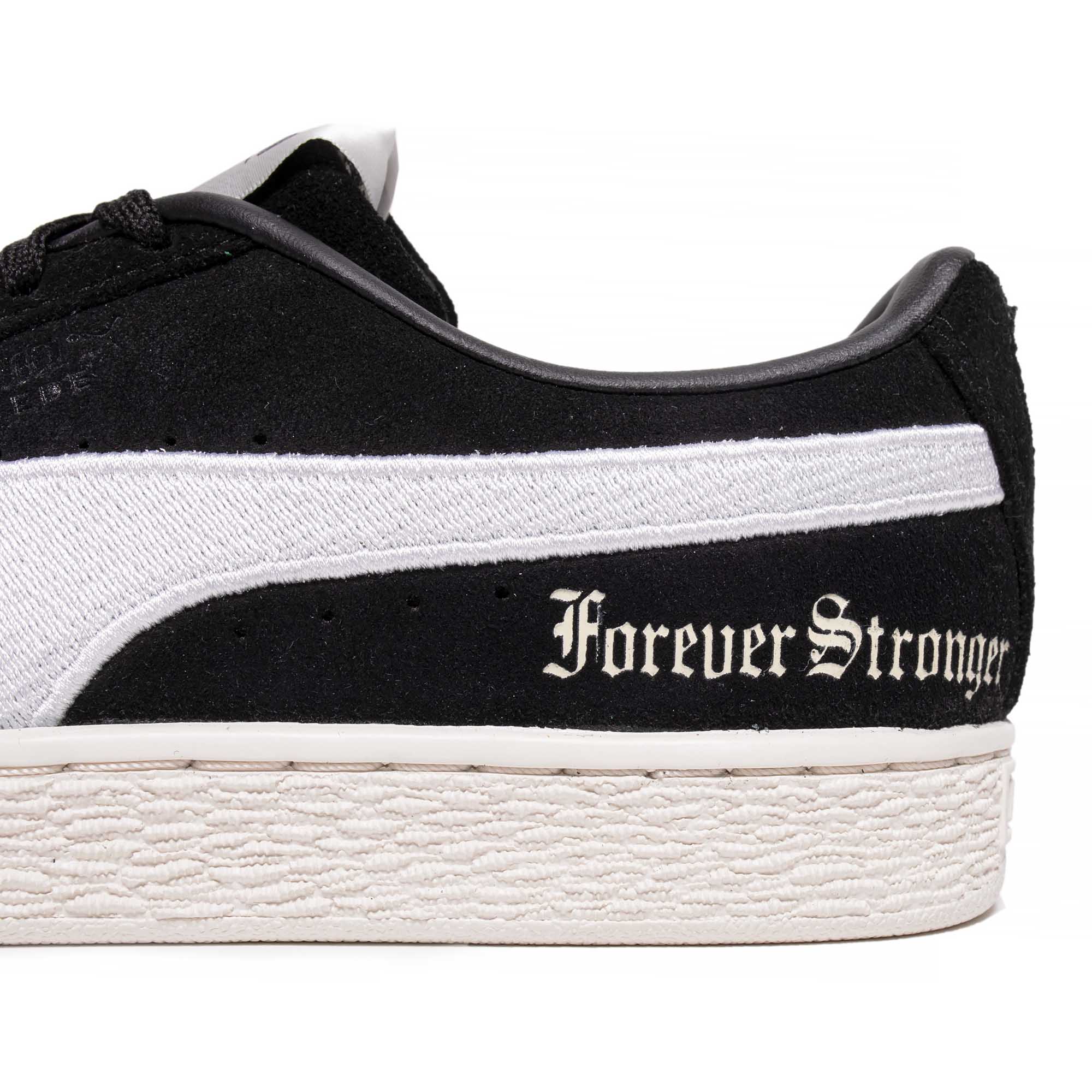 Puma Womens Suede Forever Stronger Shoes 'Puma Black/Whisper White'