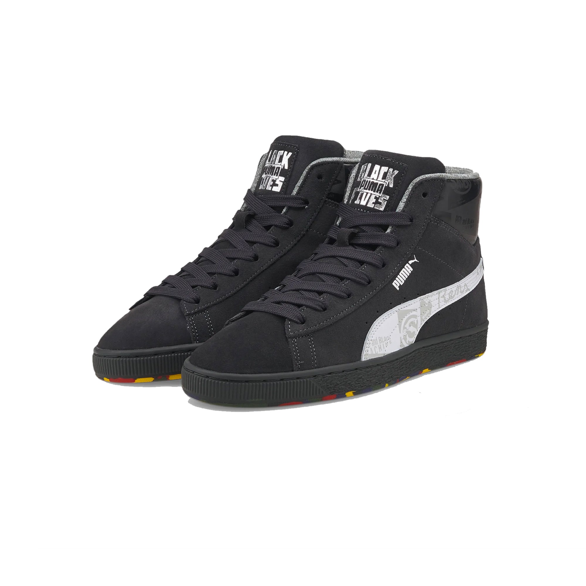 Puma Mens Suede Classic Mix x Black Fives Shoes 'Phanton Black-Puma White'