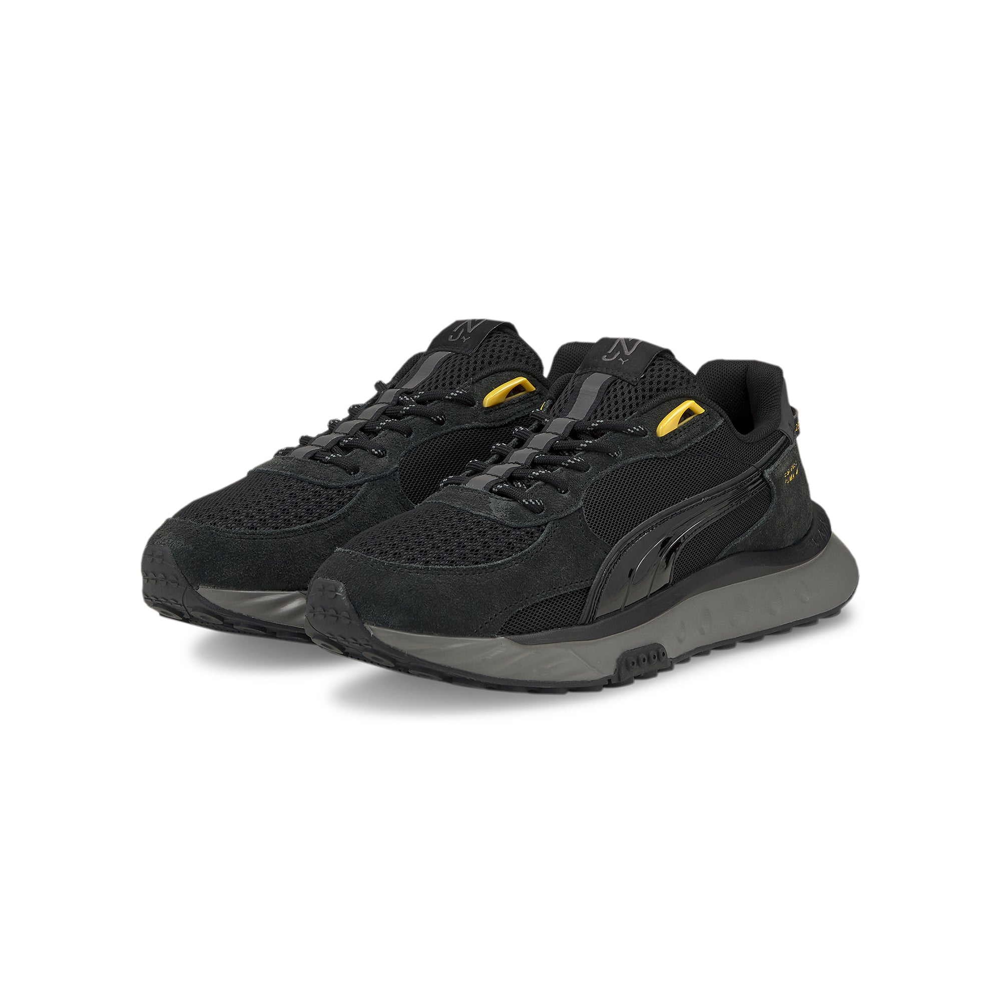 Puma Mens Wild Rider Blk NJR Shoes 'Puma Black'