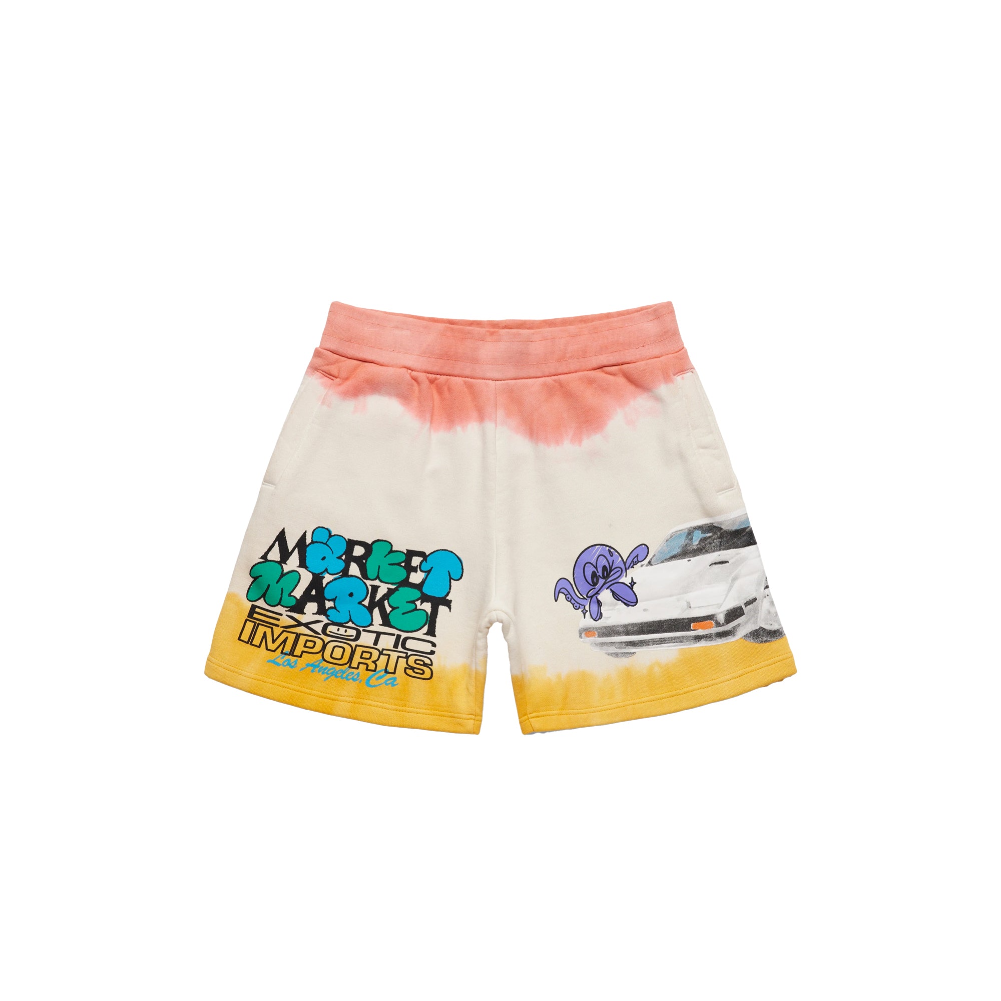 Market Mens Market Exotic Automobile Tie Dye Sweatshorts