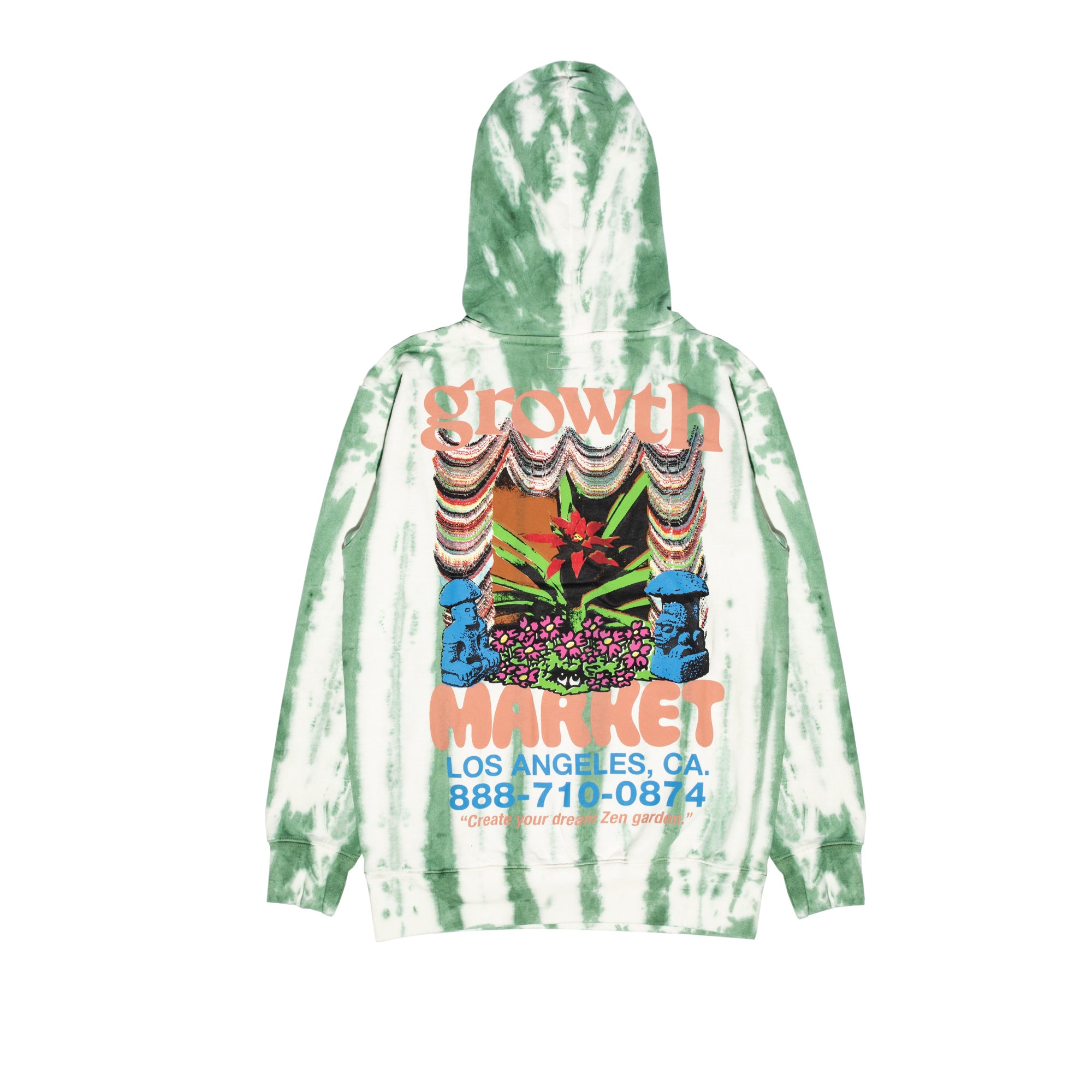 Market Mens Growth Market Tie Dye Hoodie