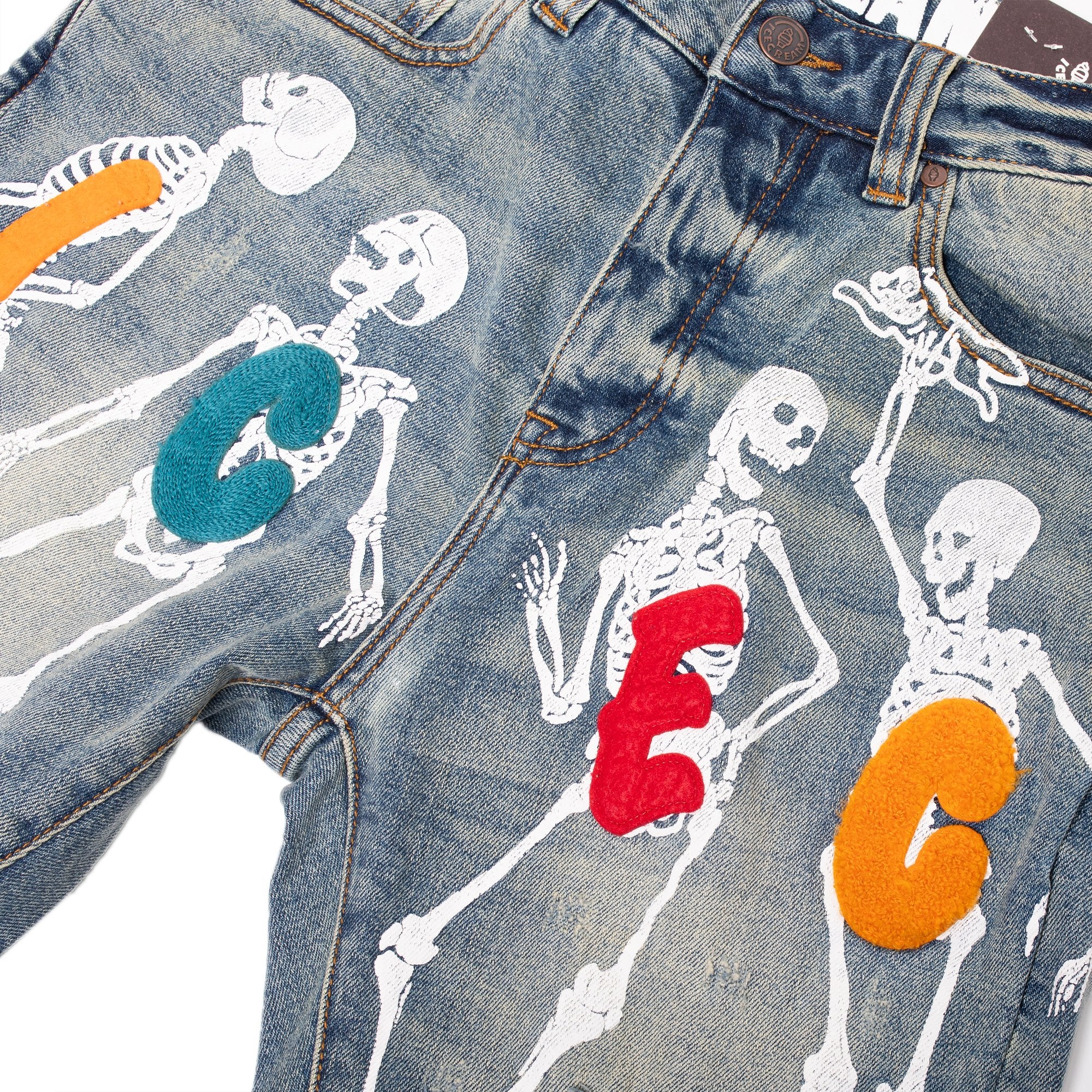 Icecream Mens 'Medium Blue' The Dead Don't Dance Jeans