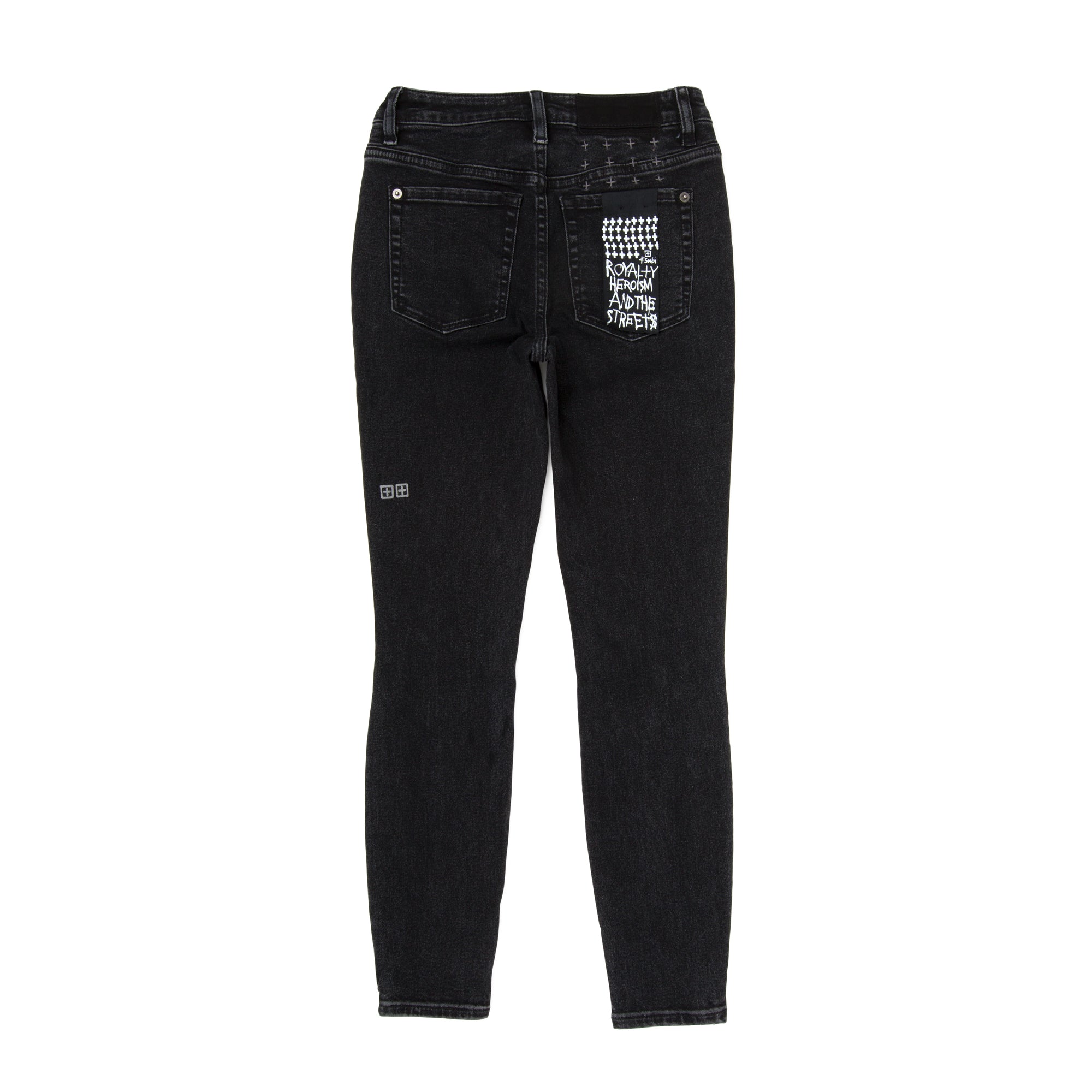 Ksubi Womens Spray on Hell Cat Denim Pants