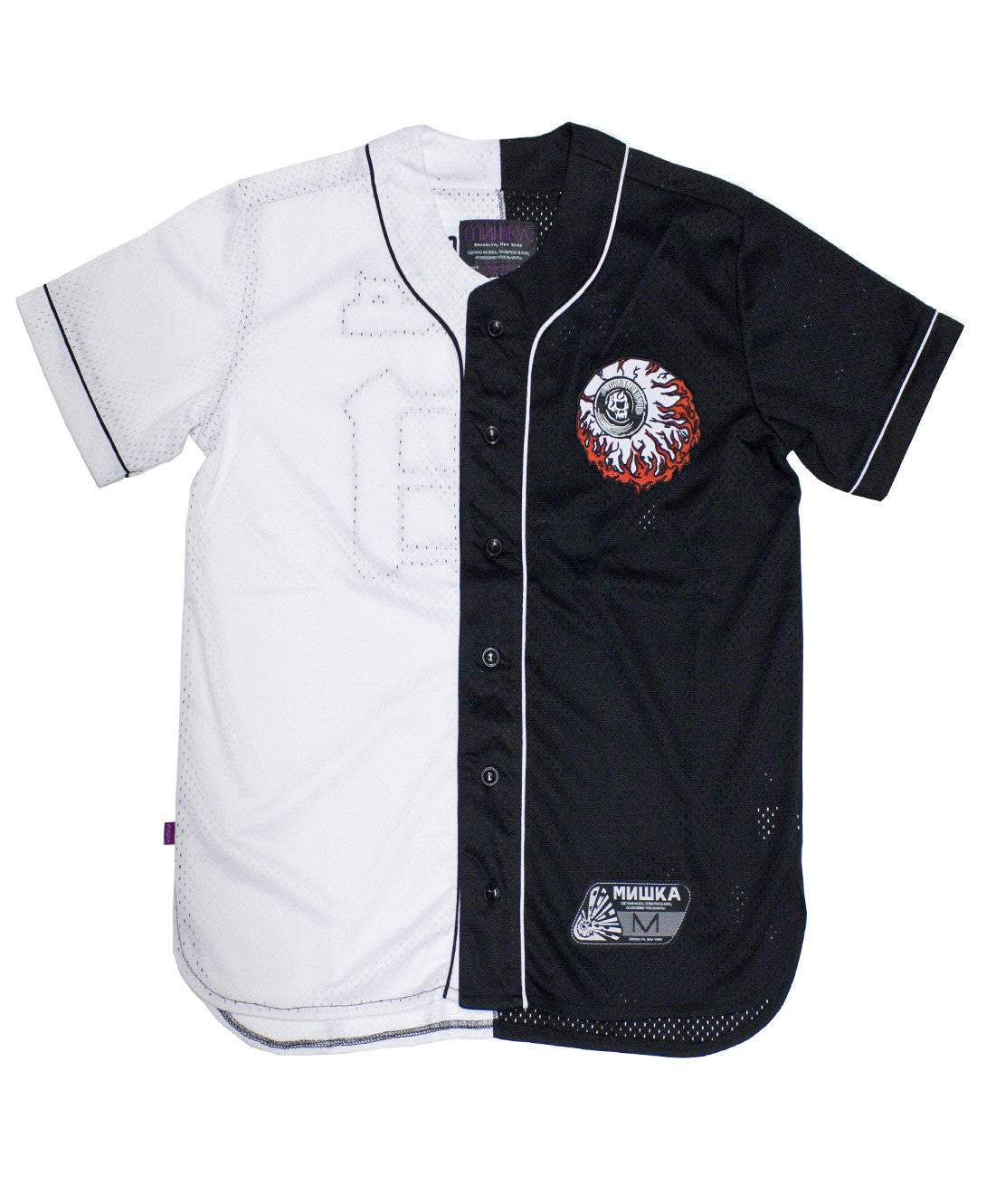Mishka: Lamour Grappler Baseball Jersey (Black/White)