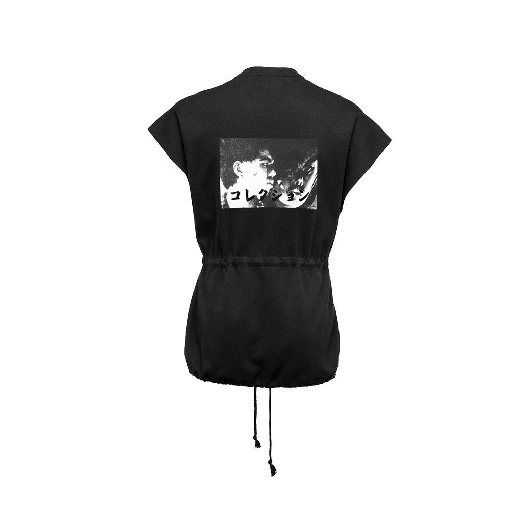Puma, Puma by Rihanna, Puma Fenty, Drawstring Graphic T-Shirt, 573188-01, Black