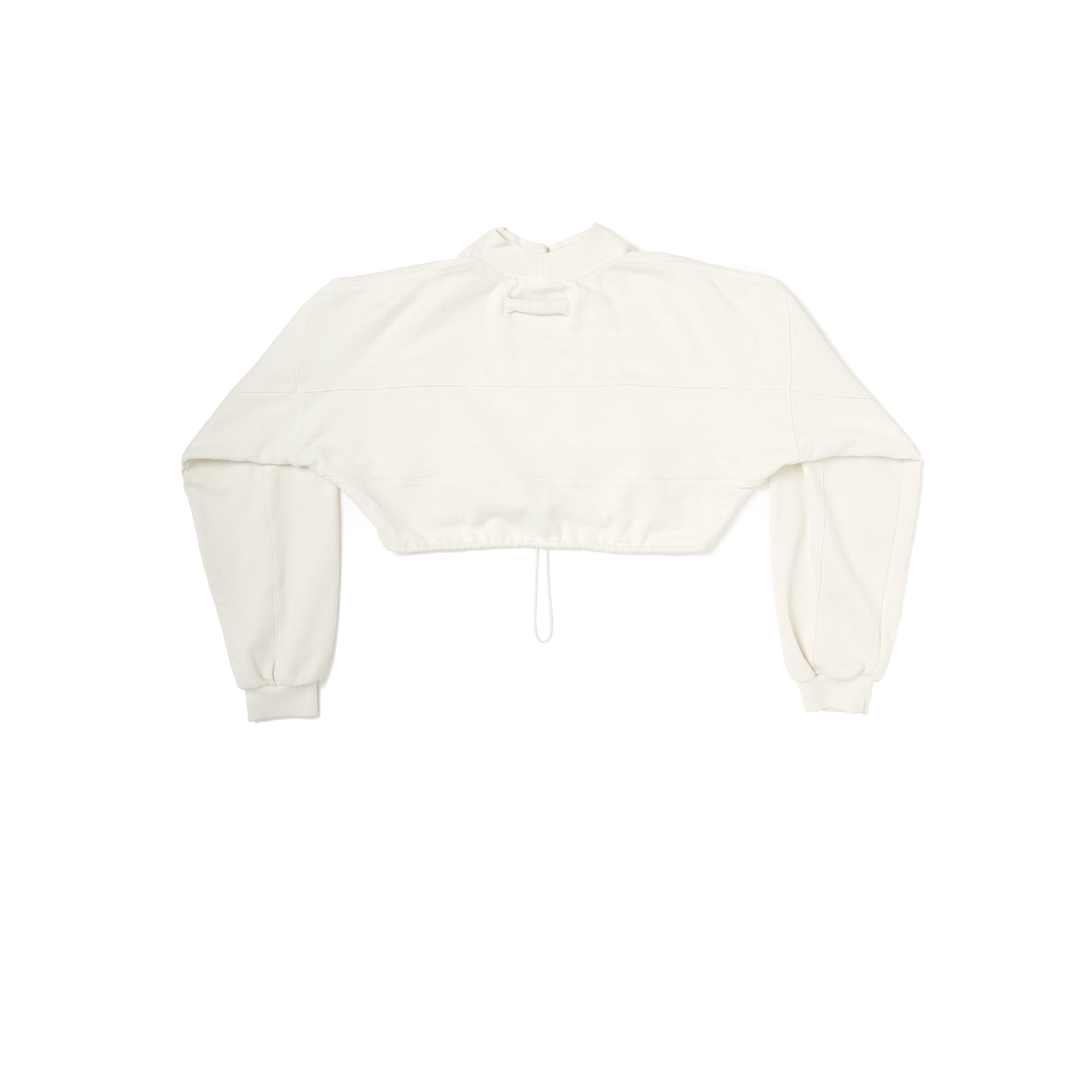 Joah Brown Womens Draw Cord Crop Crew [573LST-OW]