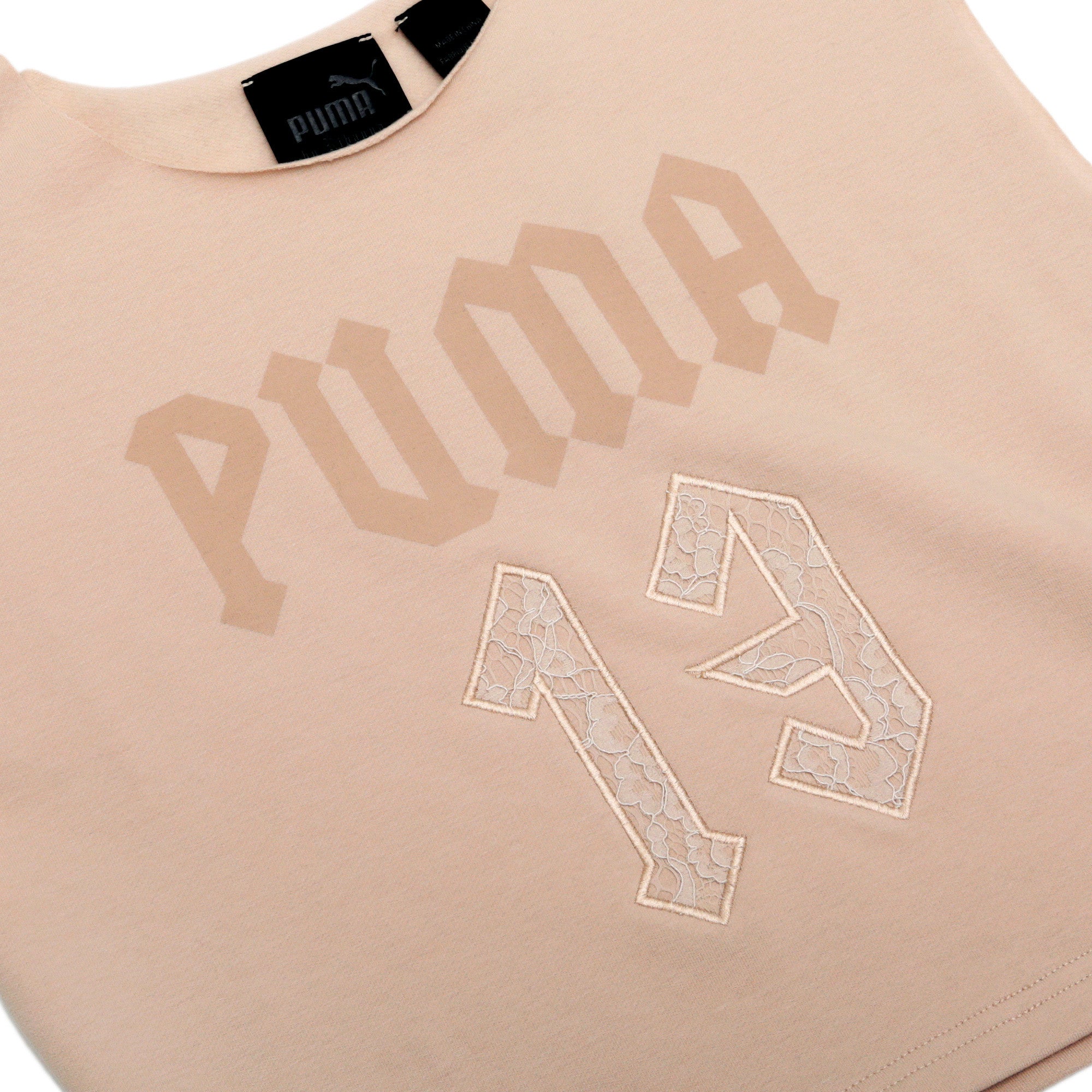 Puma FENTY by Rihanna Women's Sleeveless Cropped Crewneck- Khaki