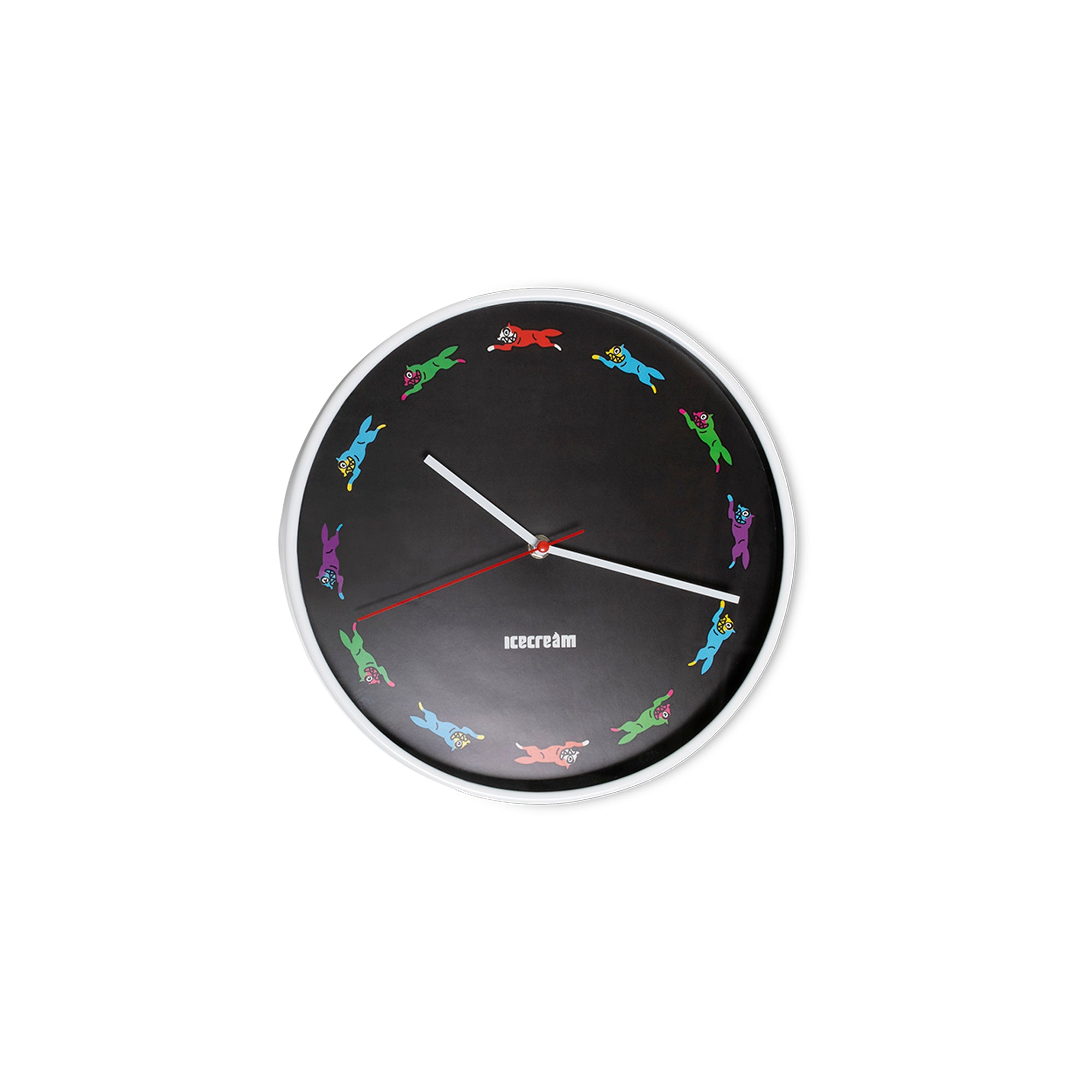 Icecream Mens Father Time Clock 'Black'