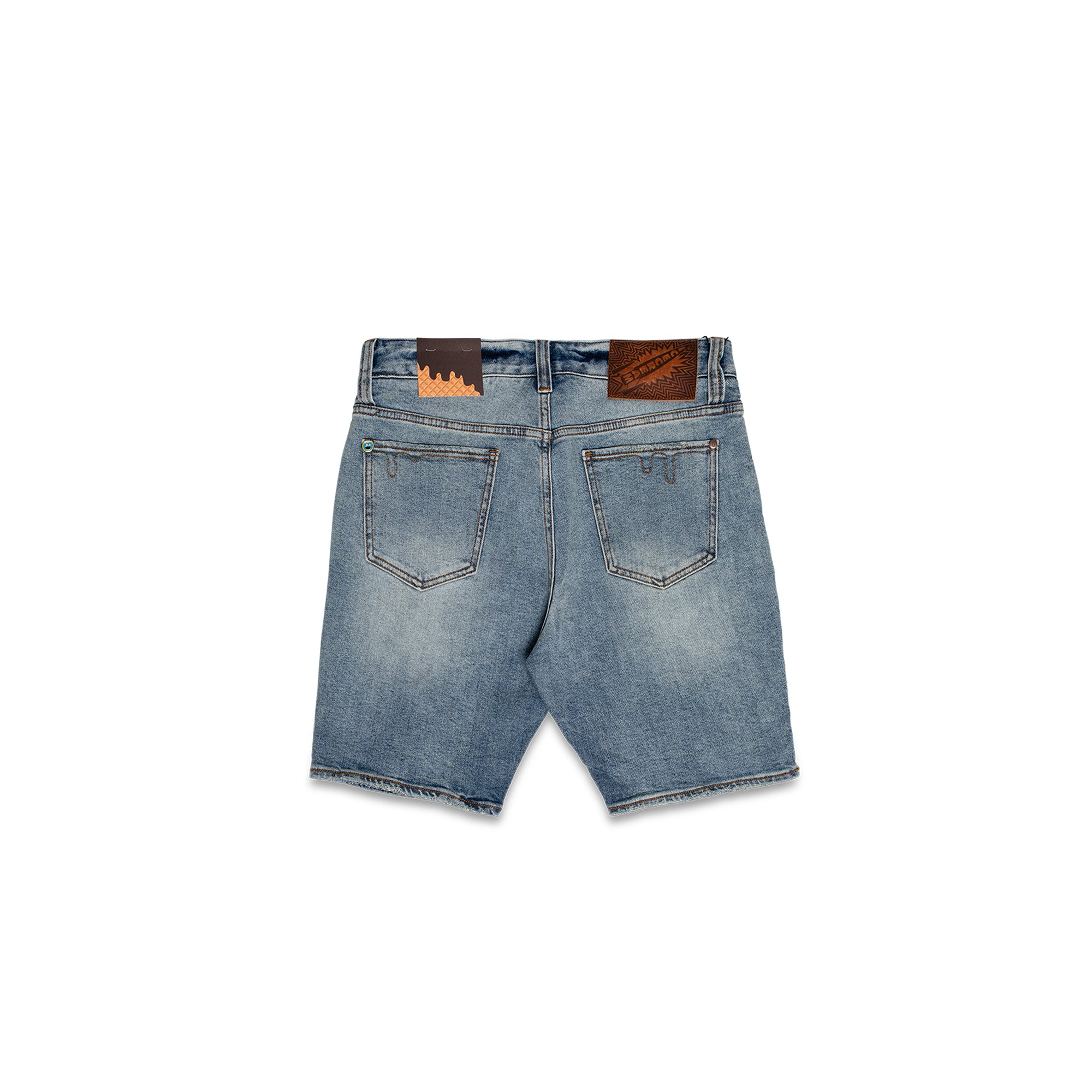 Icecream Mens Yellow Jean Shorts 'Light Blue Jean'